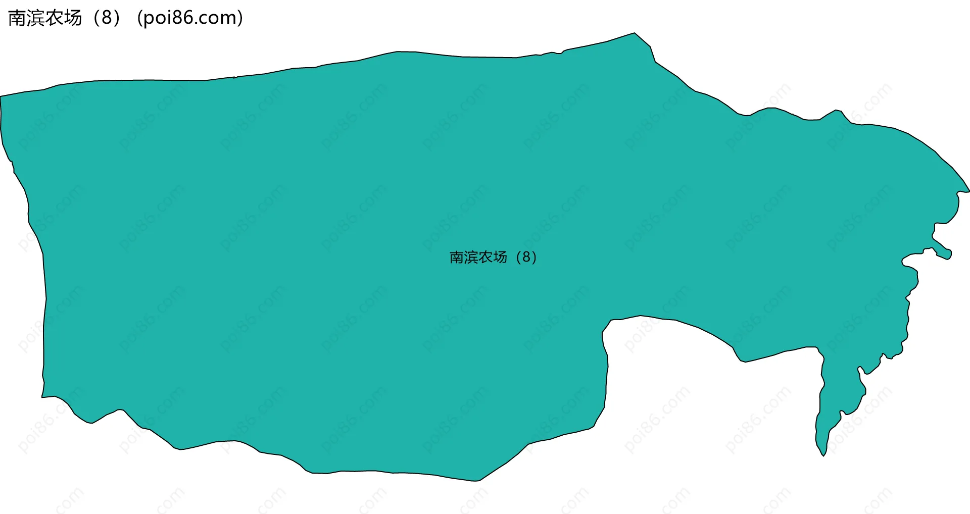 南滨农场（8）边界地图
