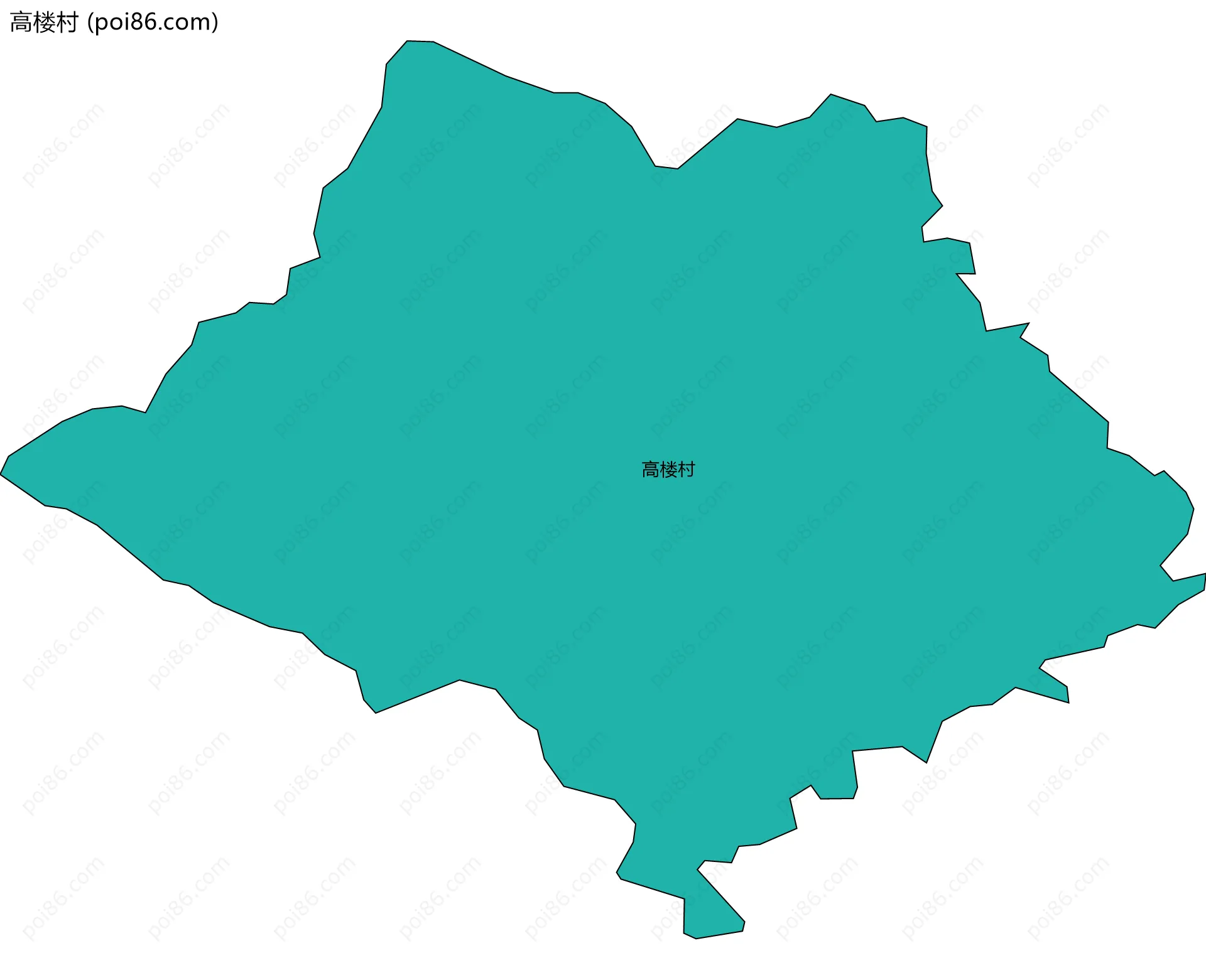 高楼村边界地图