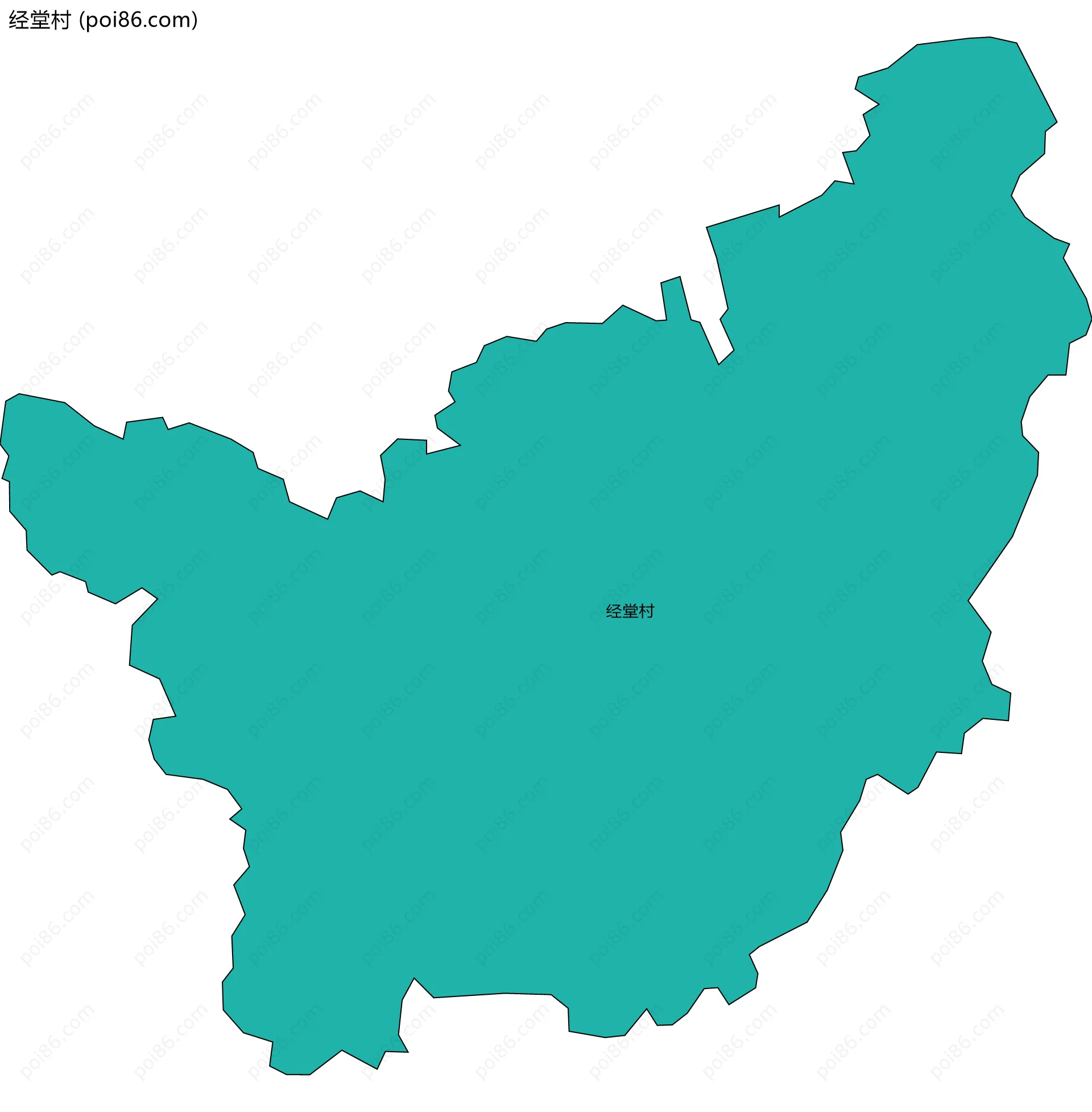 经堂村边界地图