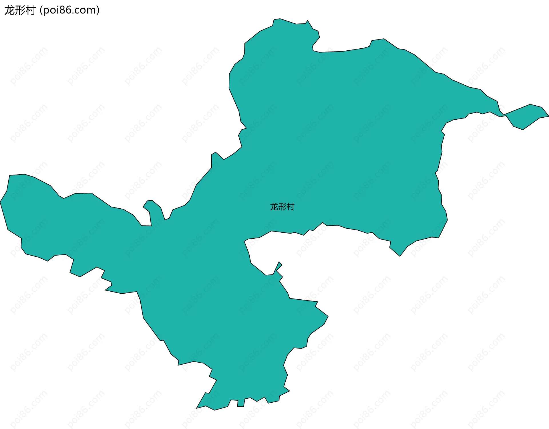 龙形村边界地图