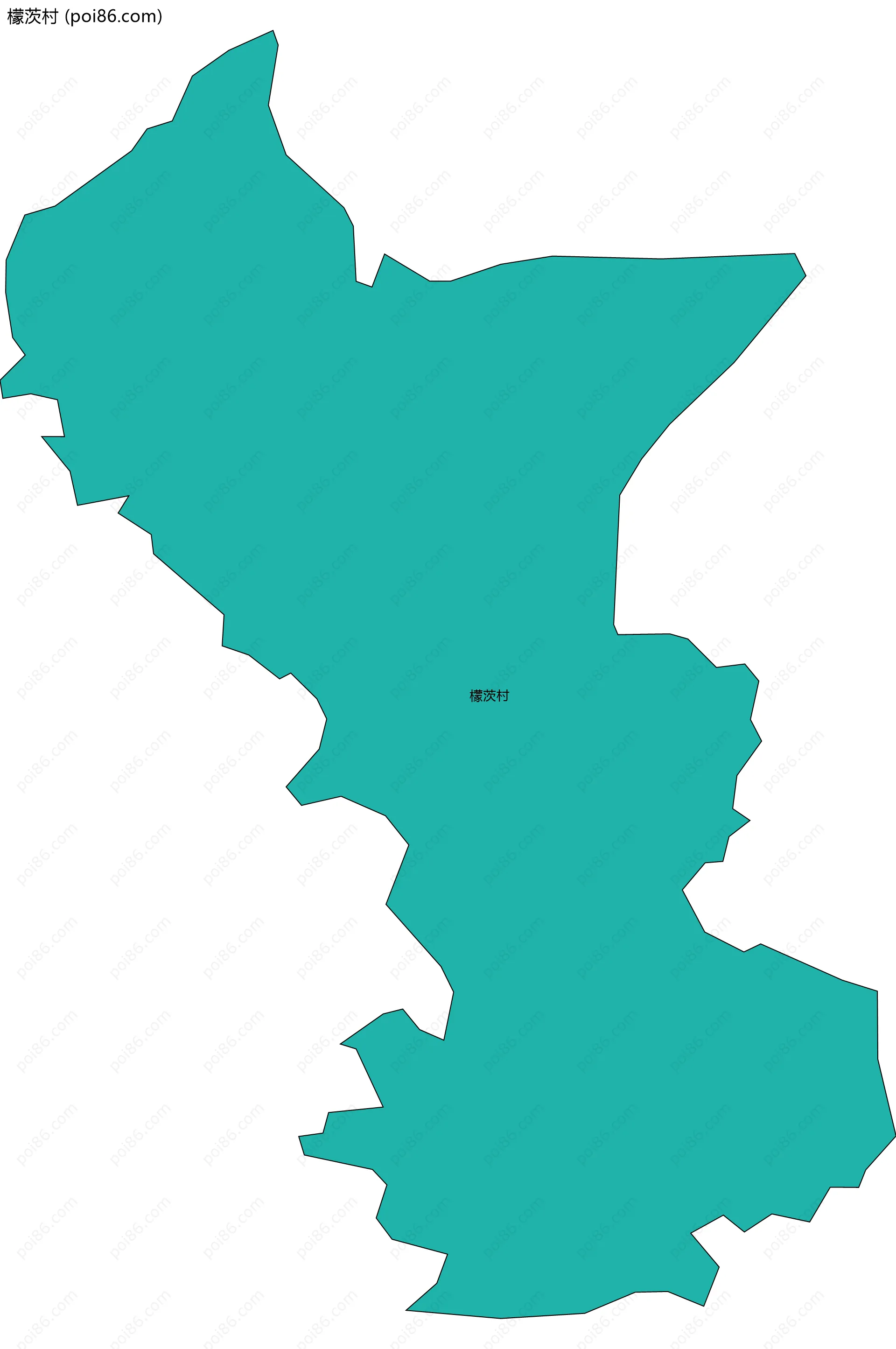 檬茨村边界地图