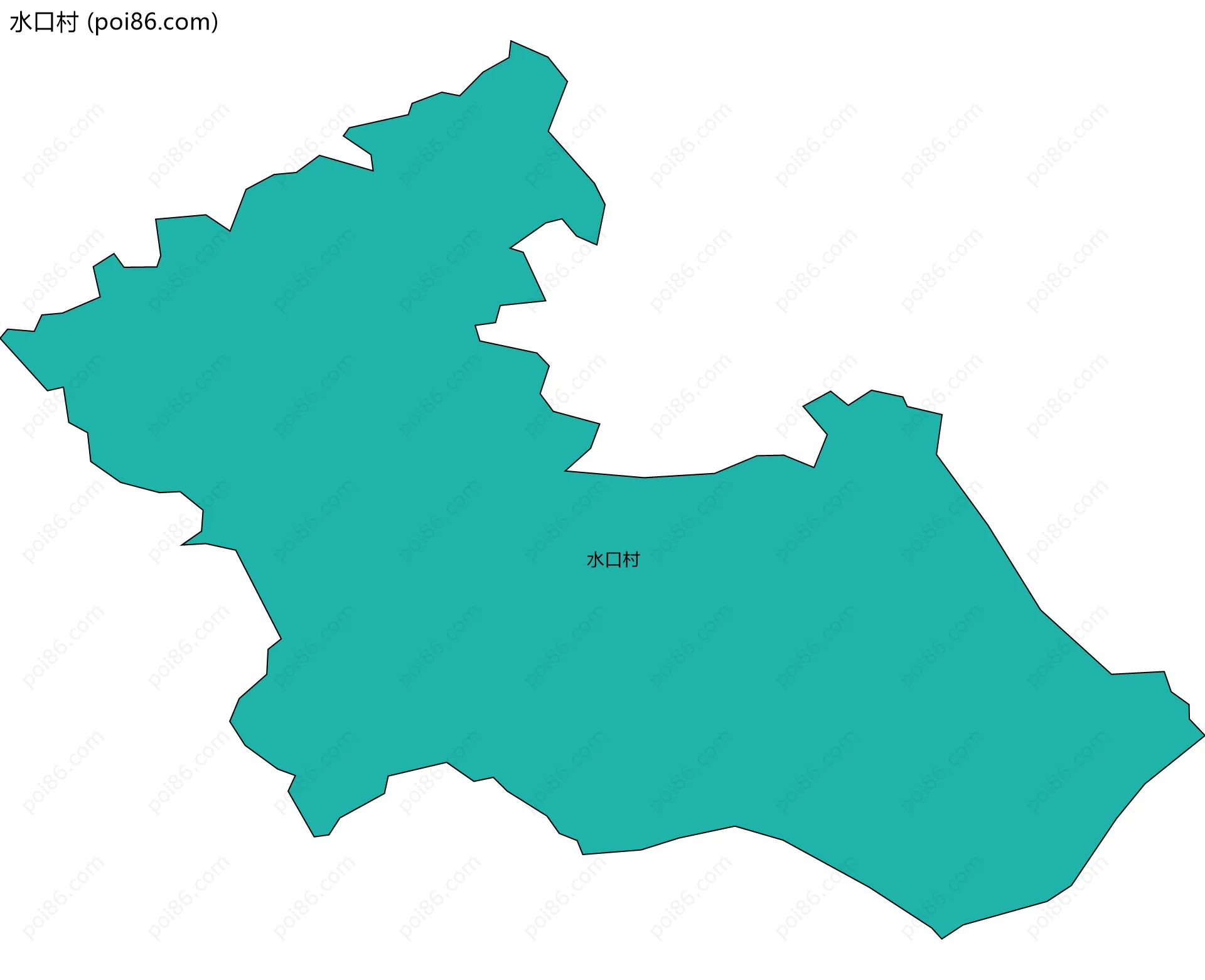 水口村边界地图