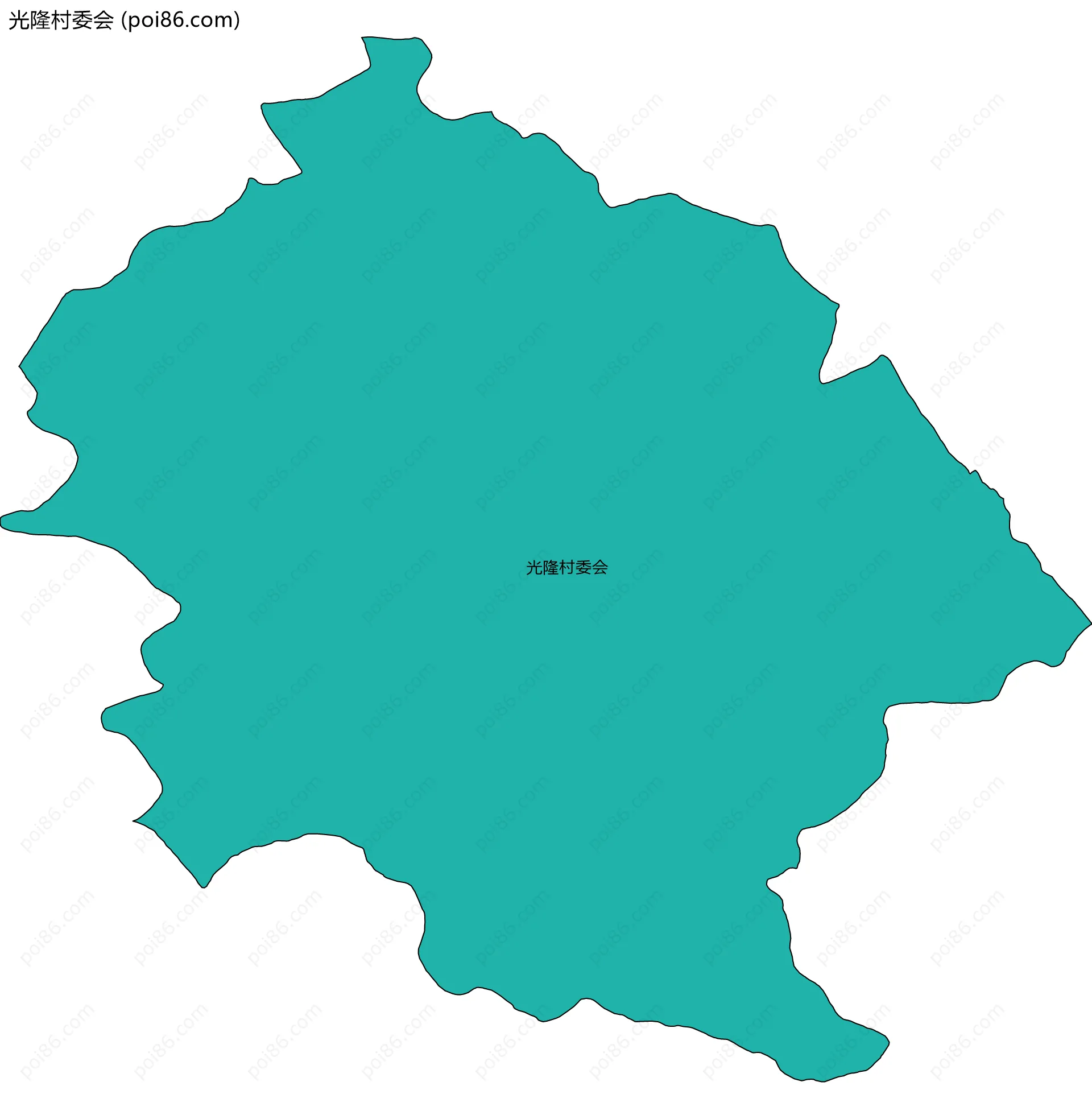 光隆村委会边界地图