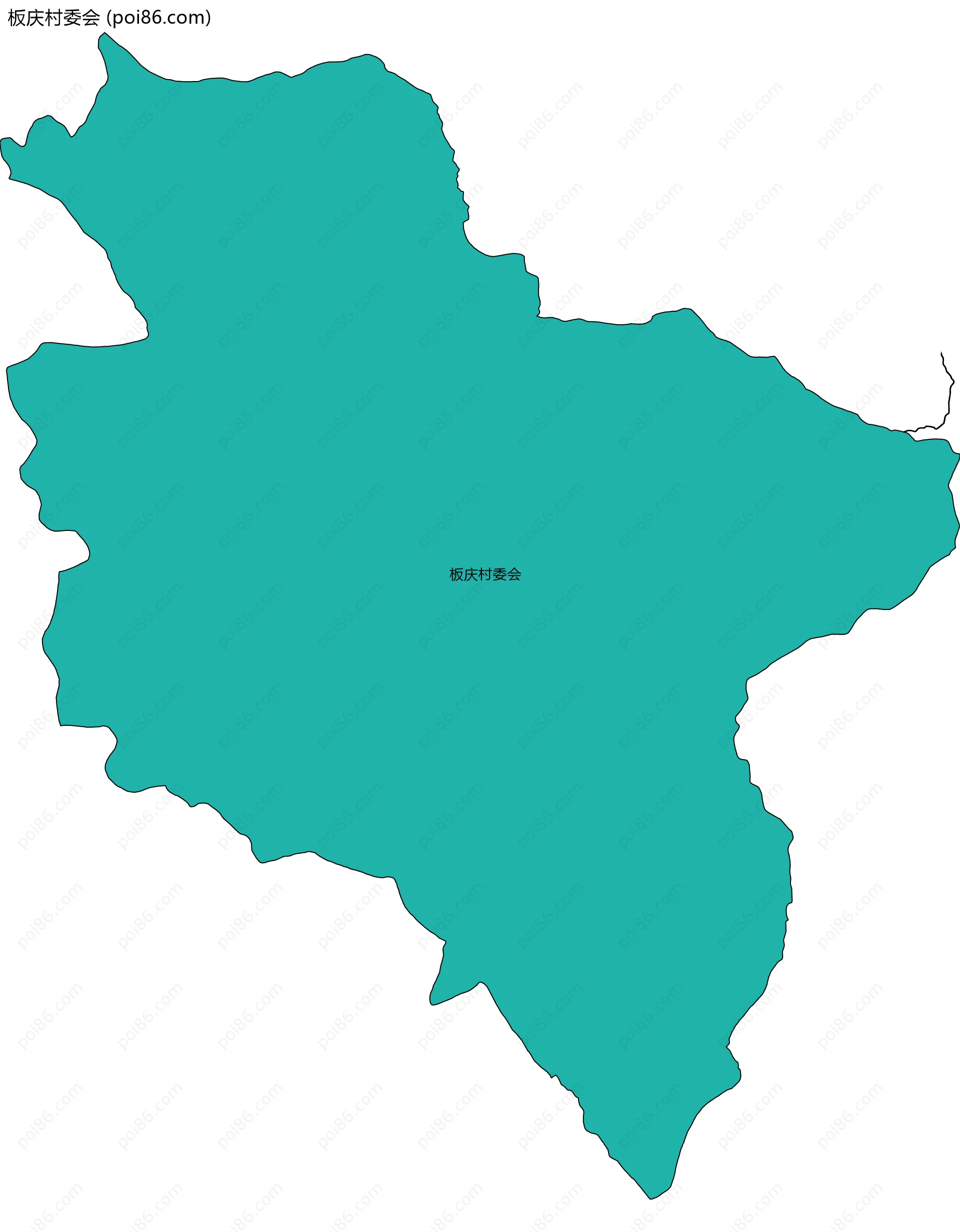 板庆村委会边界地图