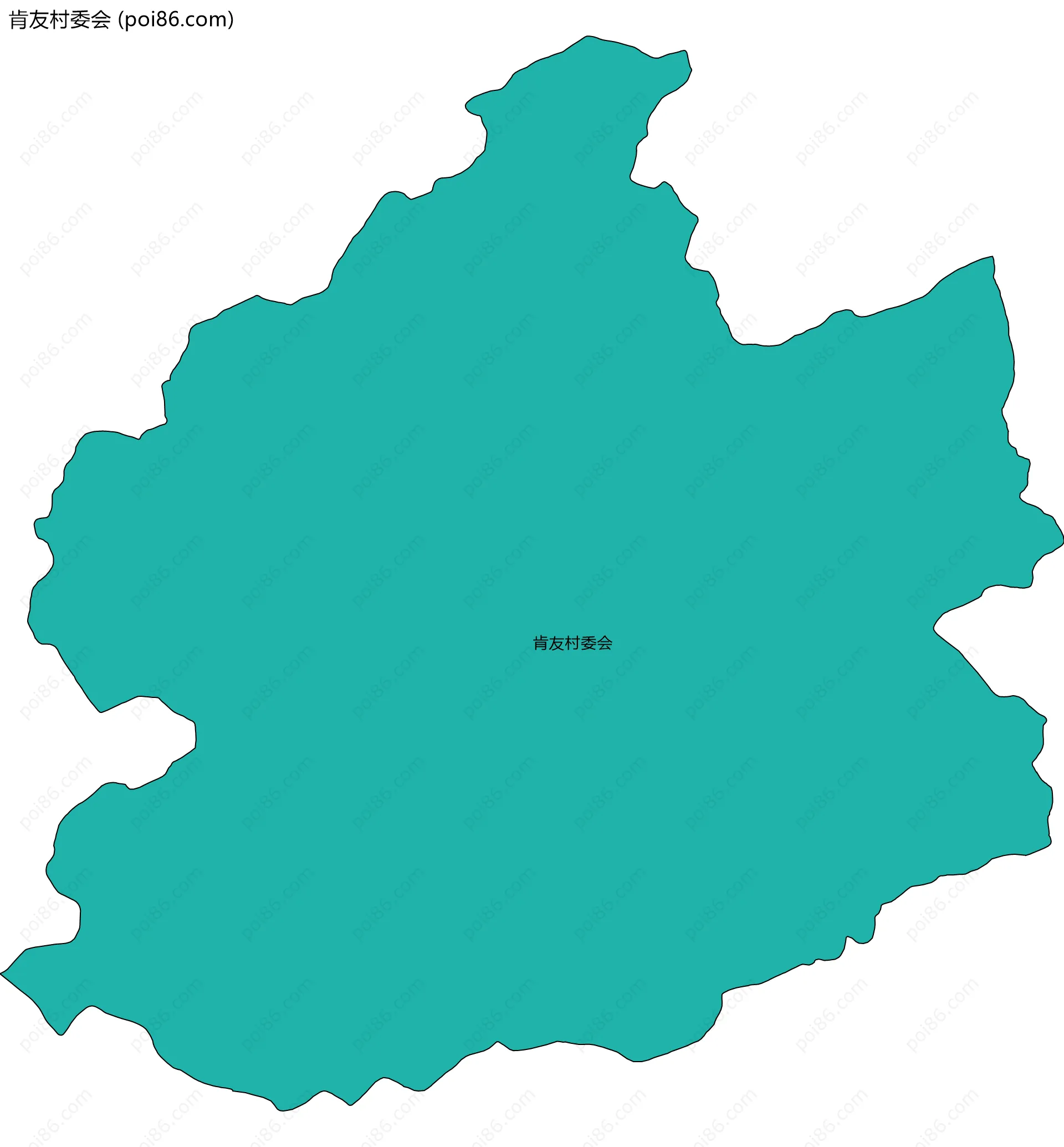 肯友村委会边界地图