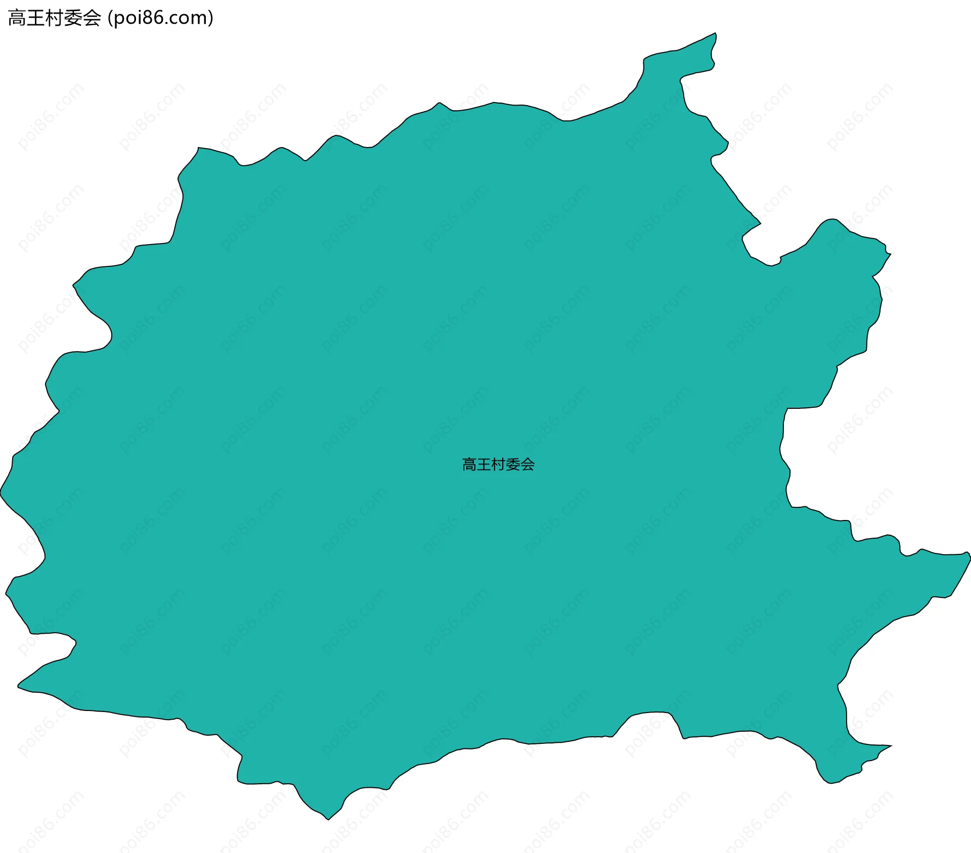 高王村委会边界地图