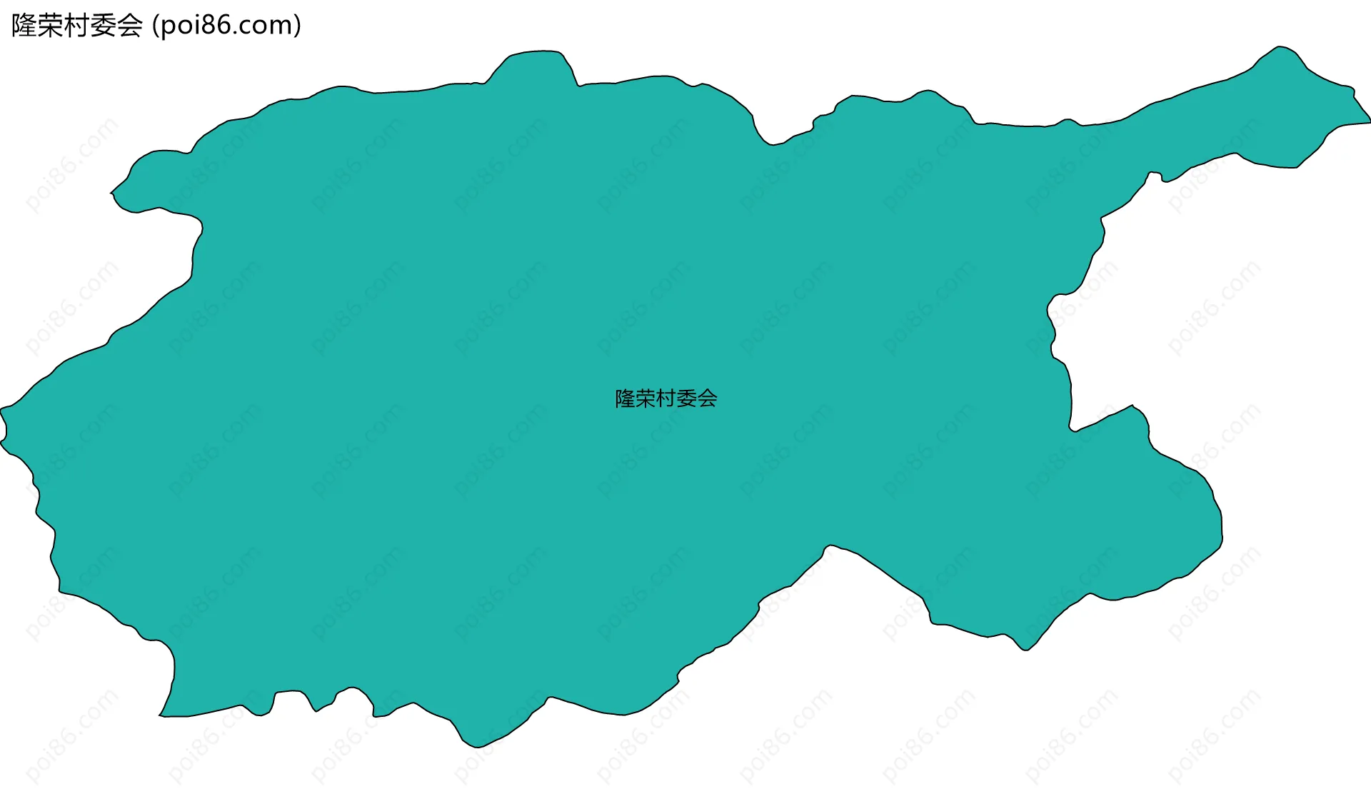 隆荣村委会边界地图