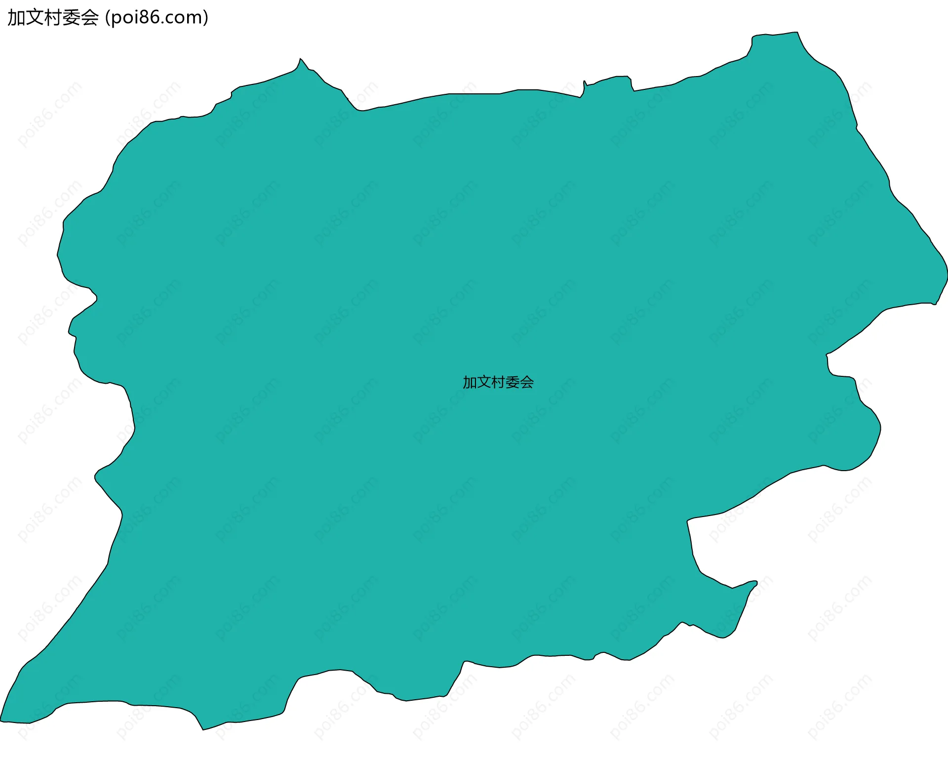 加文村委会边界地图