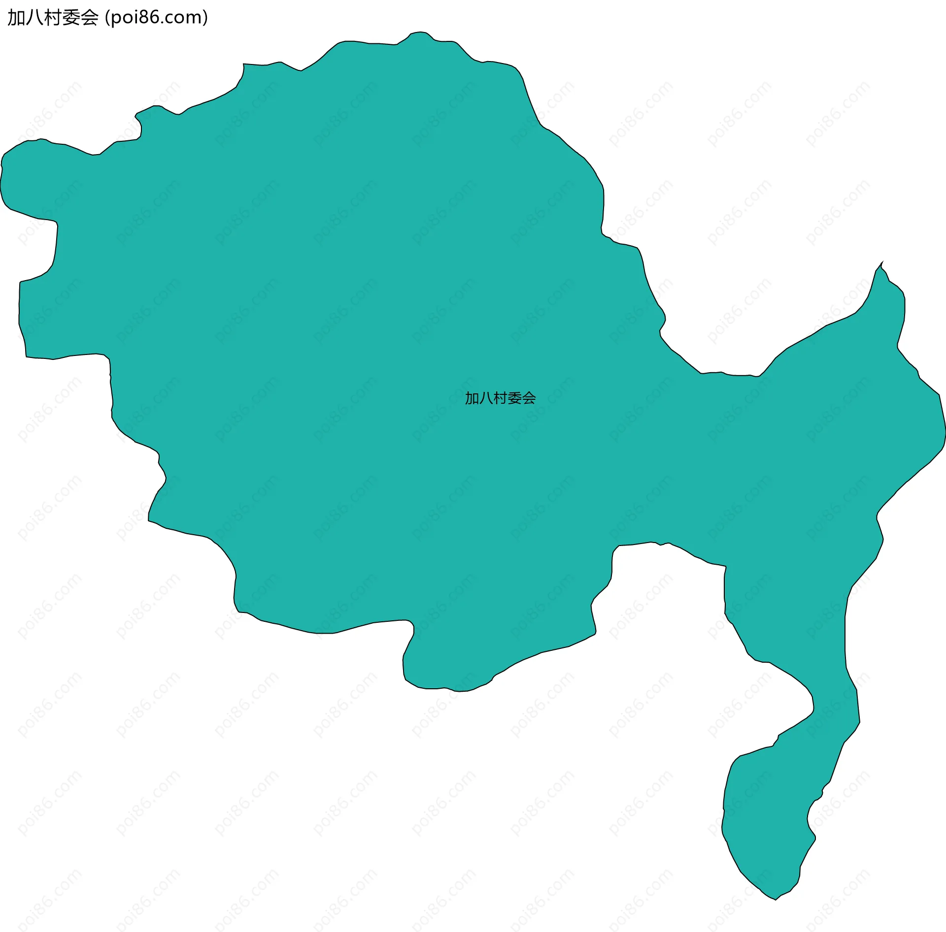 加八村委会边界地图