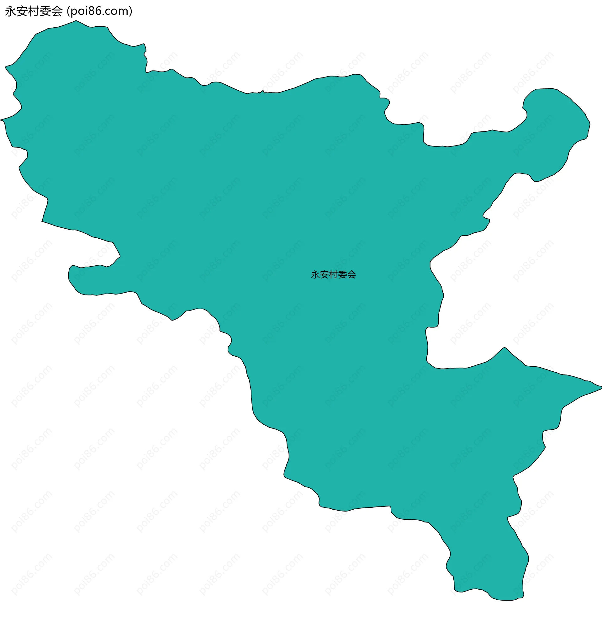 永安村委会边界地图