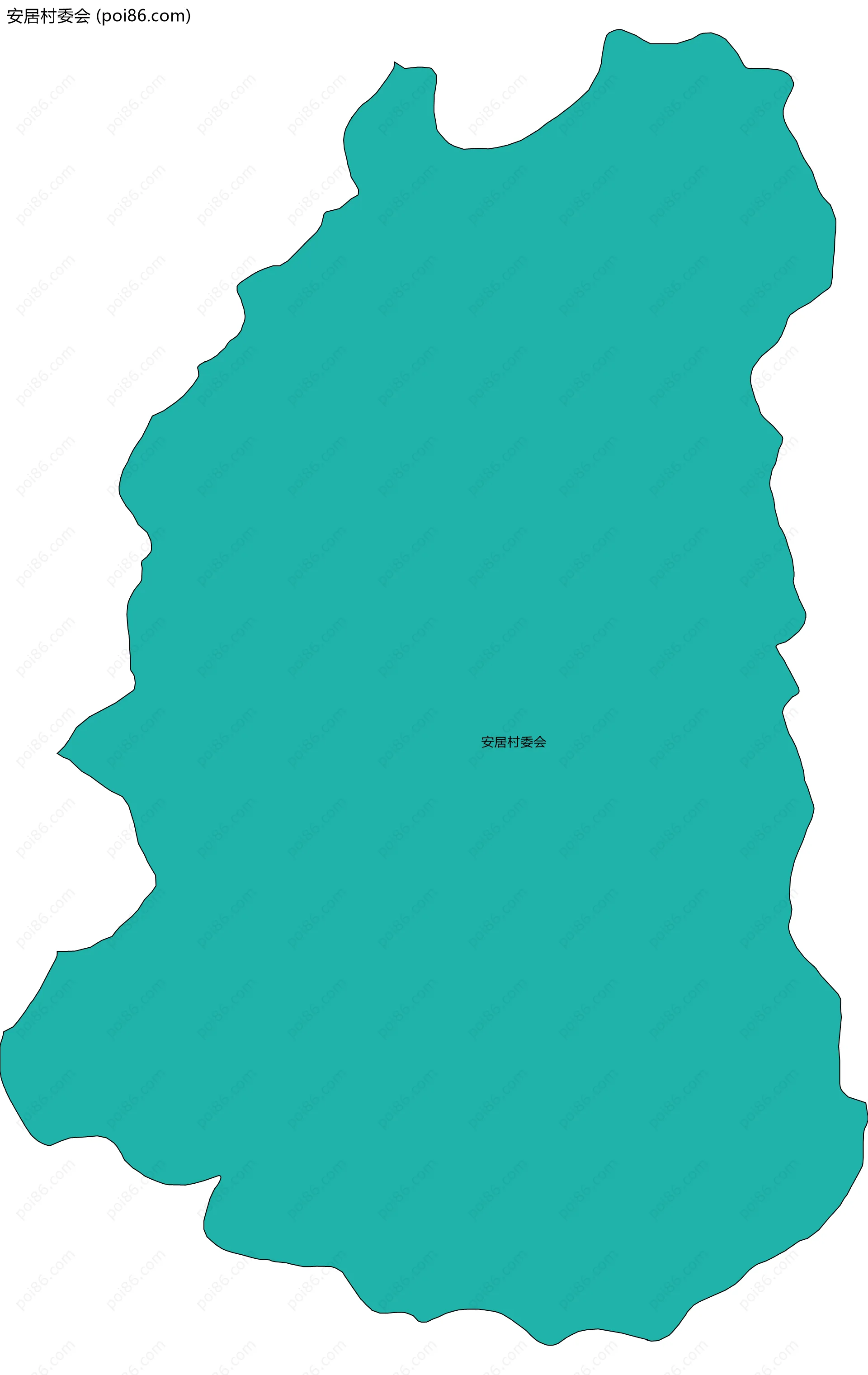 安居村委会边界地图