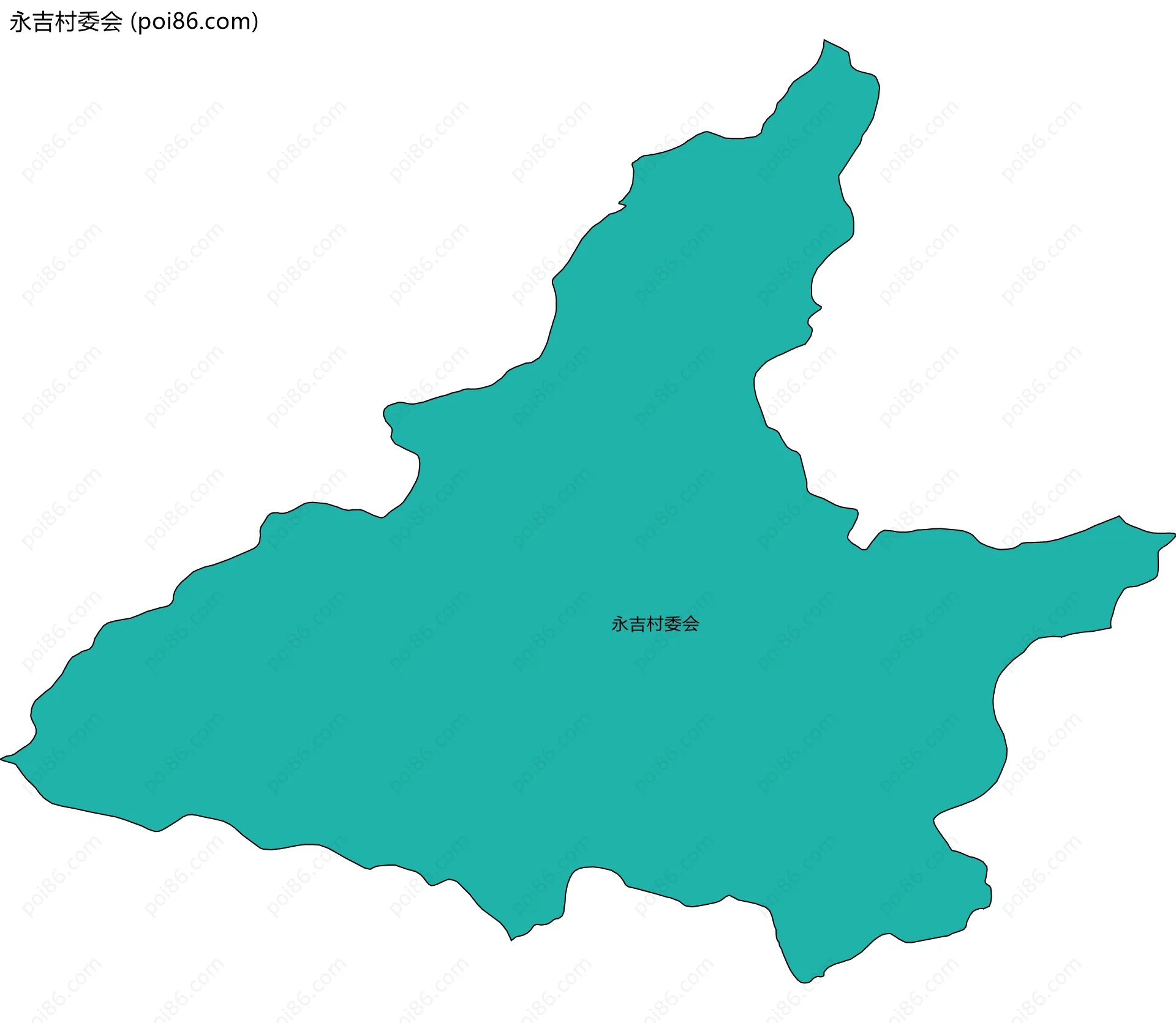 永吉村委会边界地图