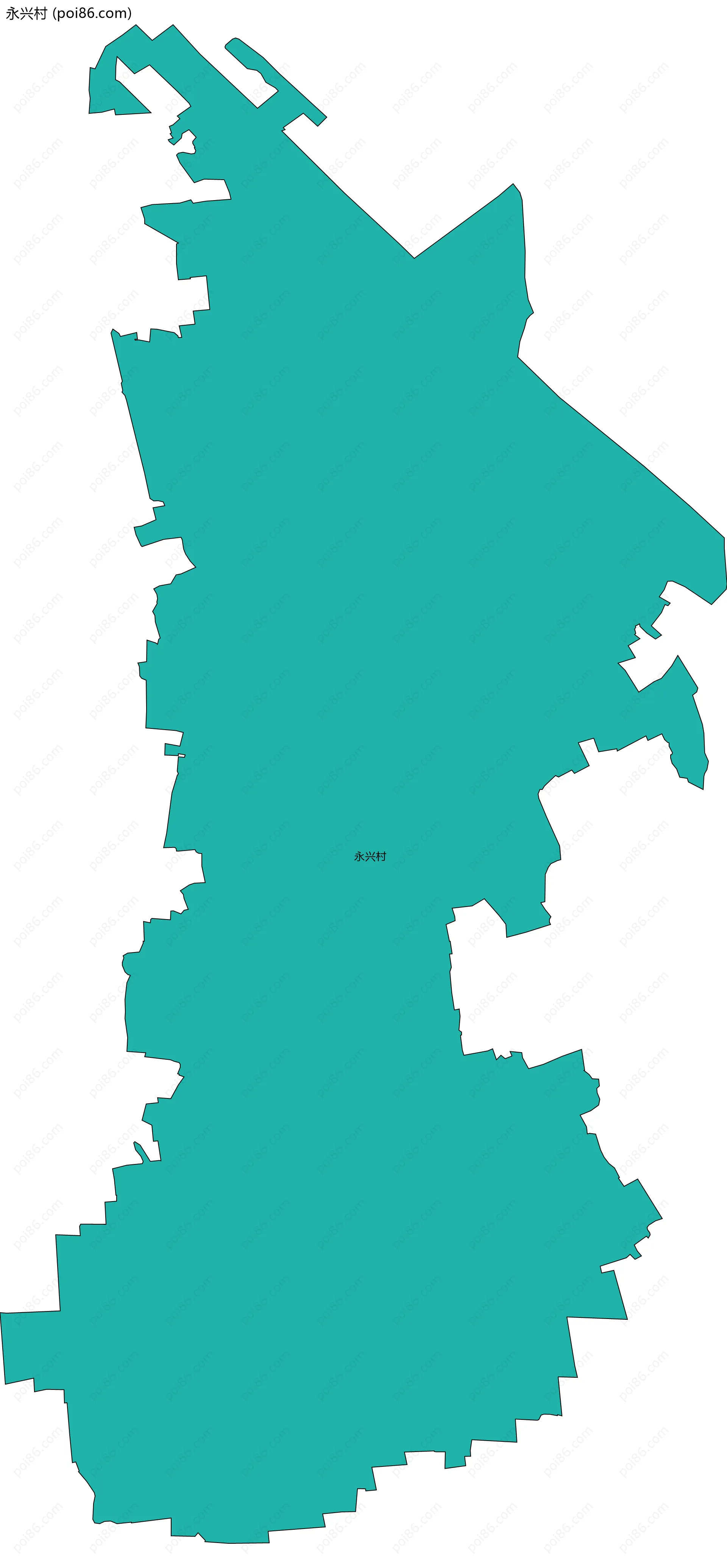 永兴村边界地图