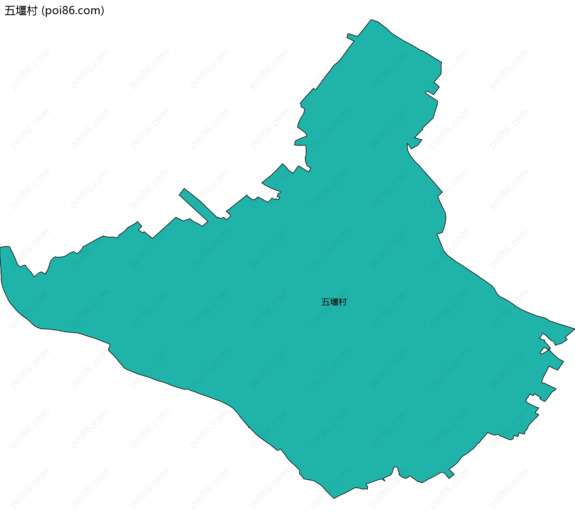 五堰村边界地图