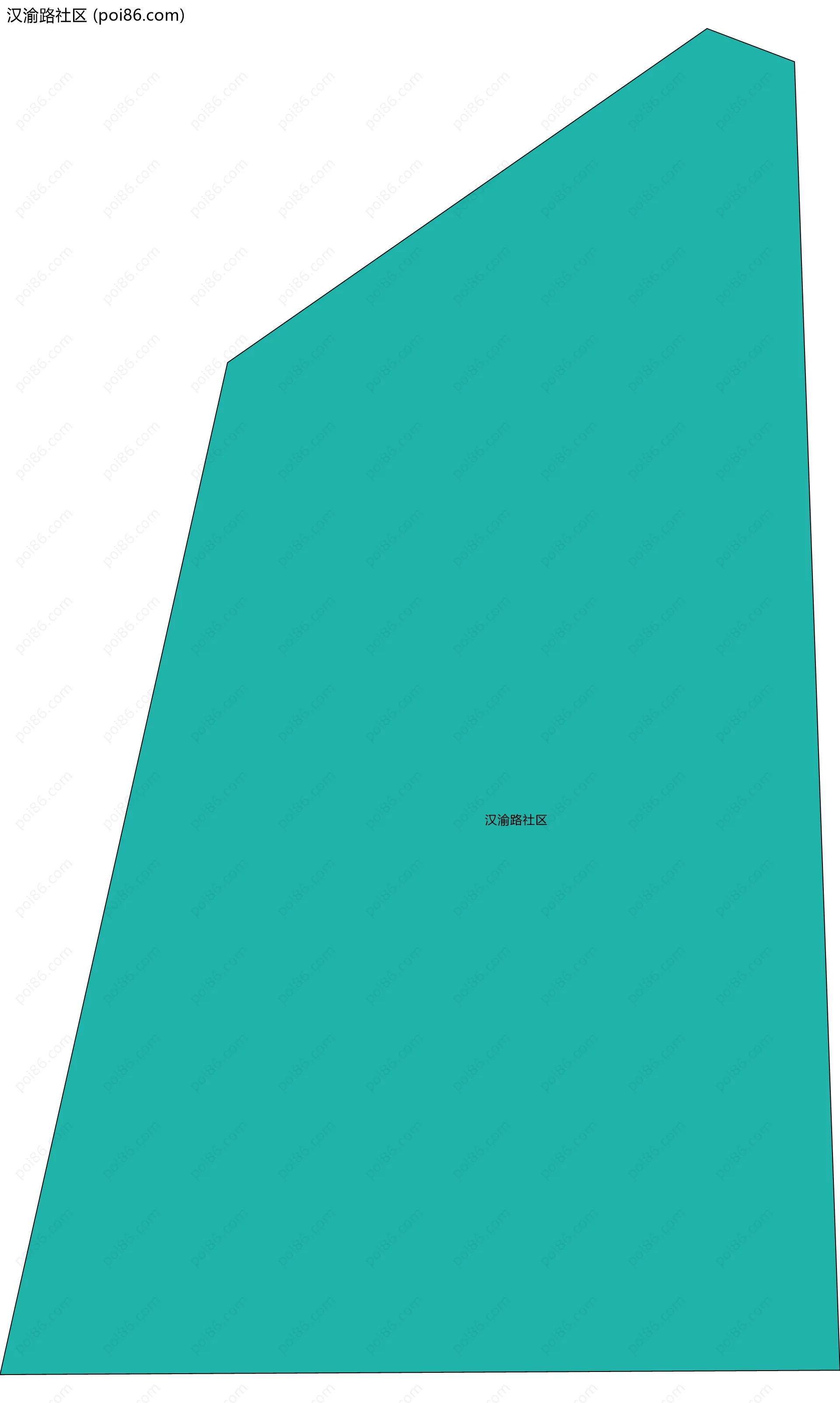 汉渝路社区边界地图