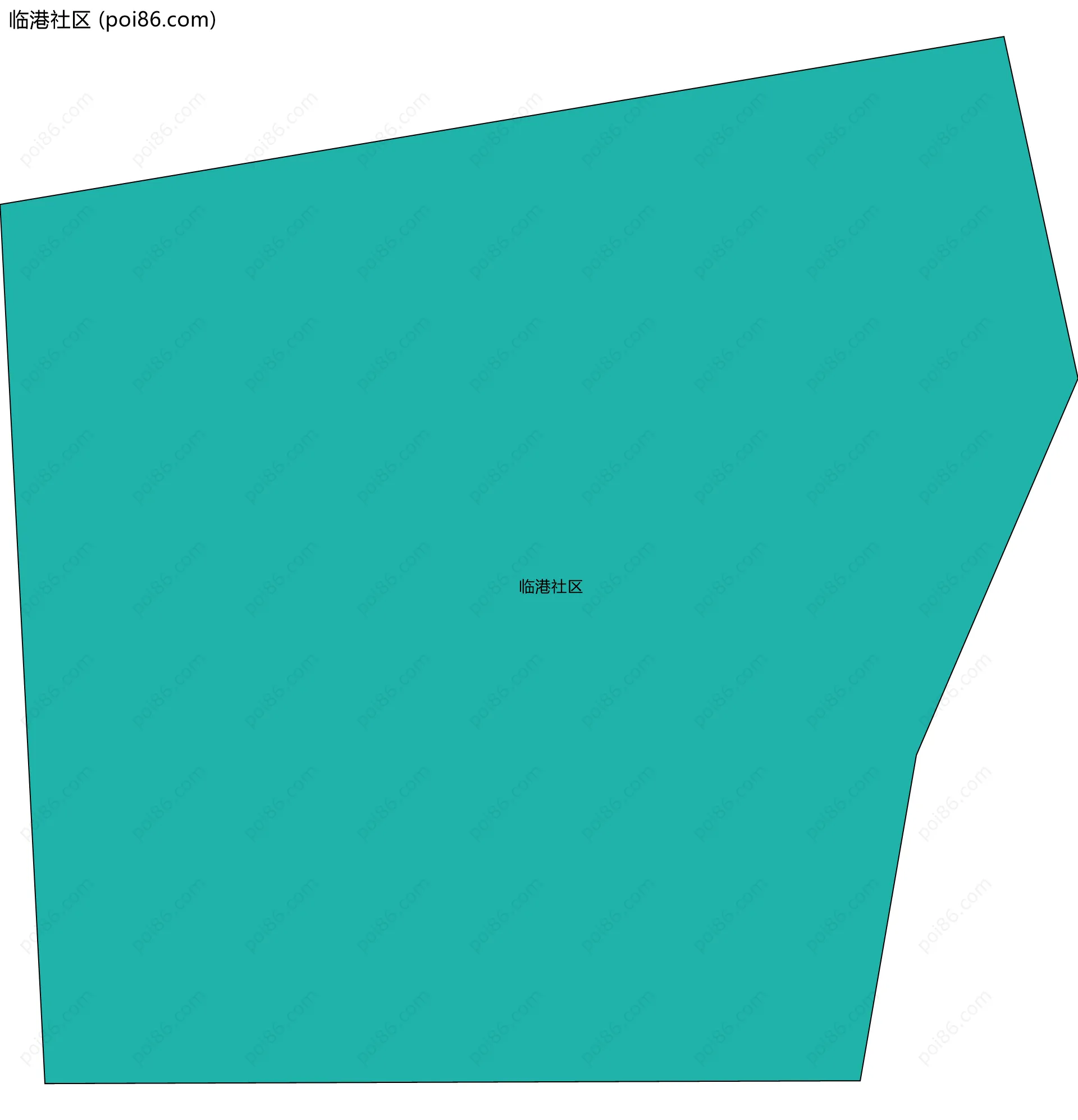 临港社区边界地图