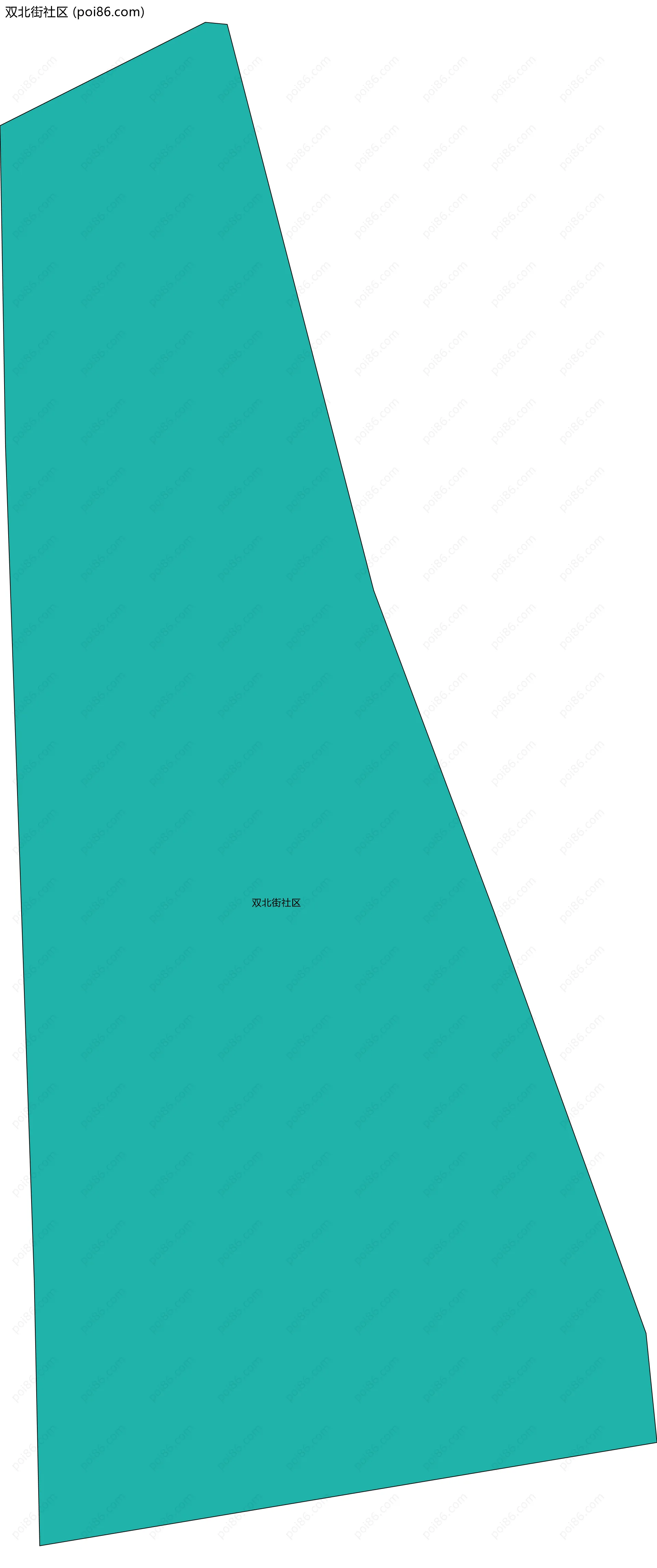 双北街社区边界地图