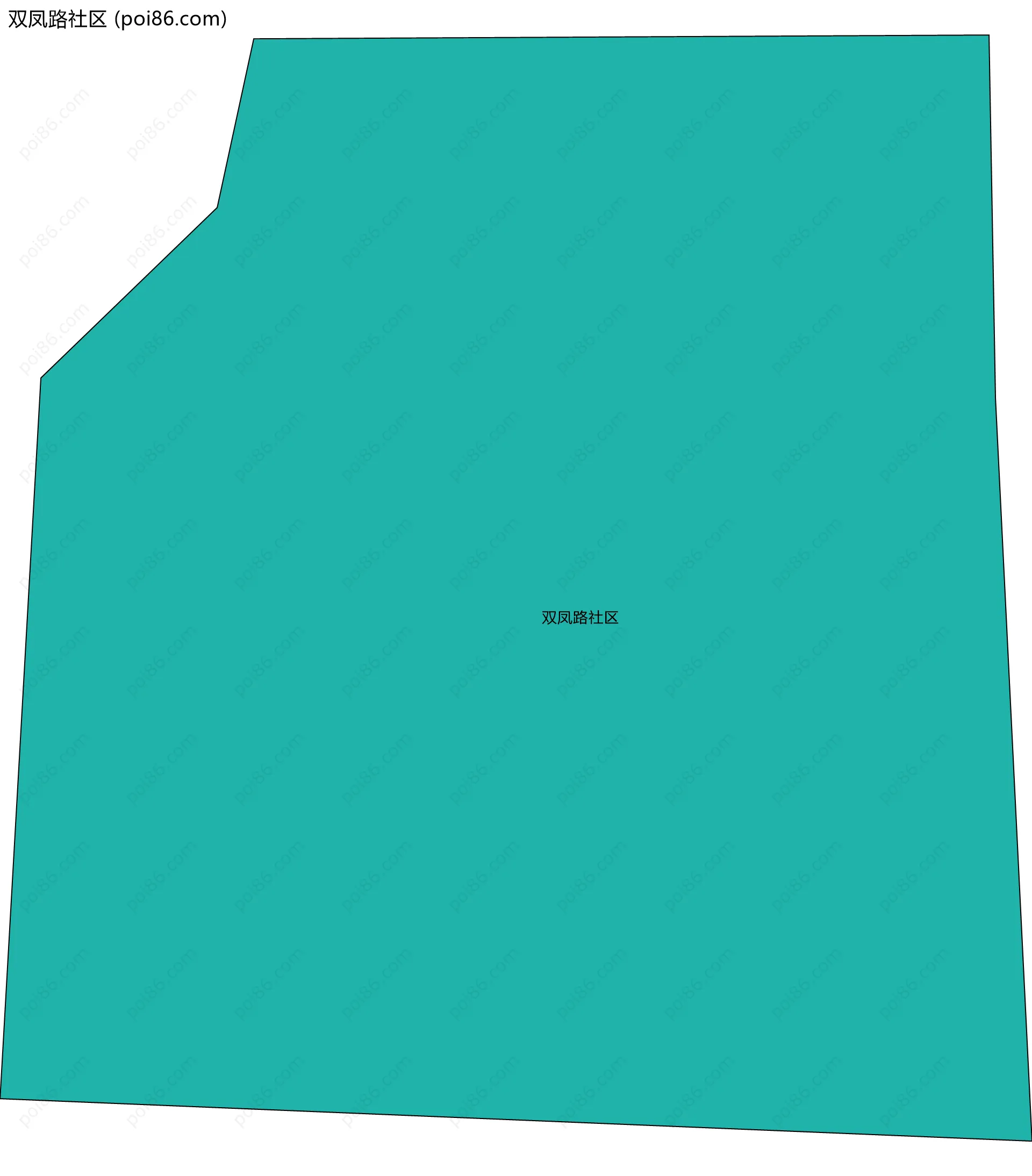 双凤路社区边界地图