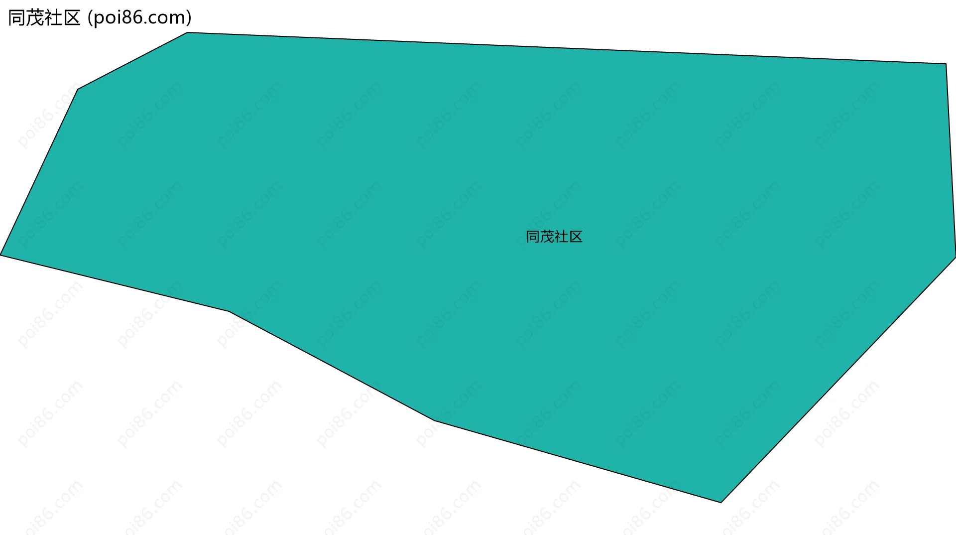 同茂社区边界地图