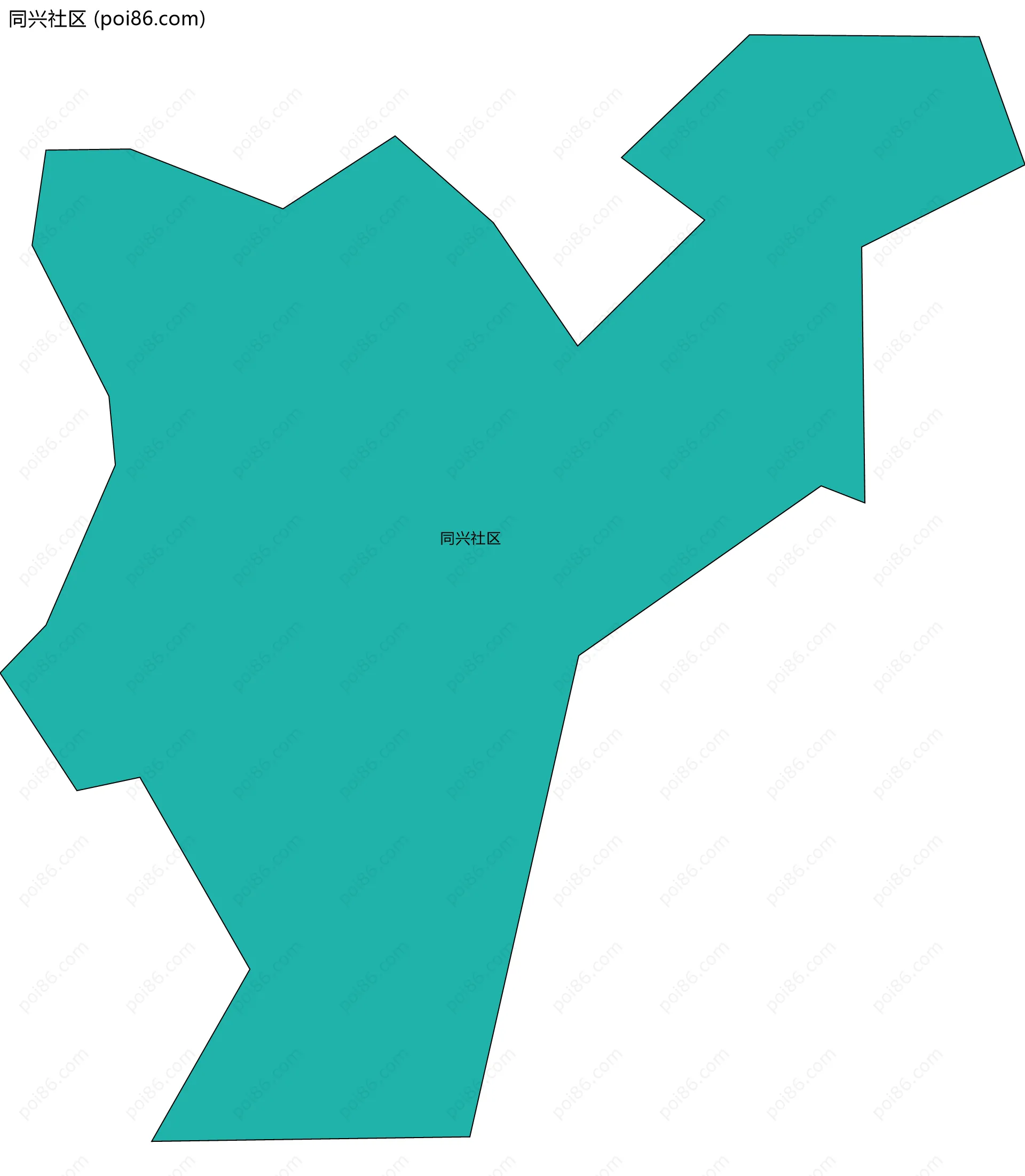 同兴社区边界地图