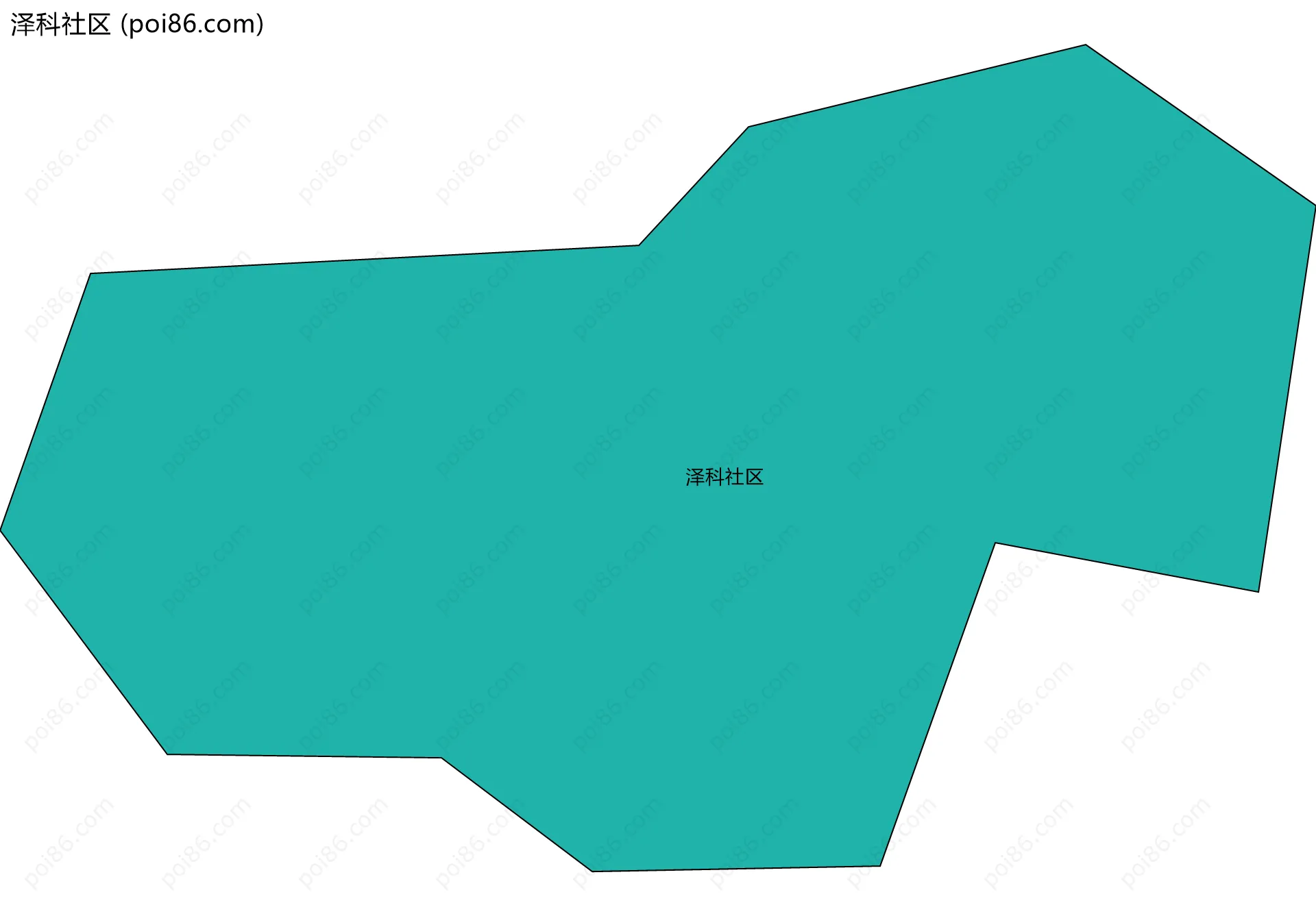 泽科社区边界地图