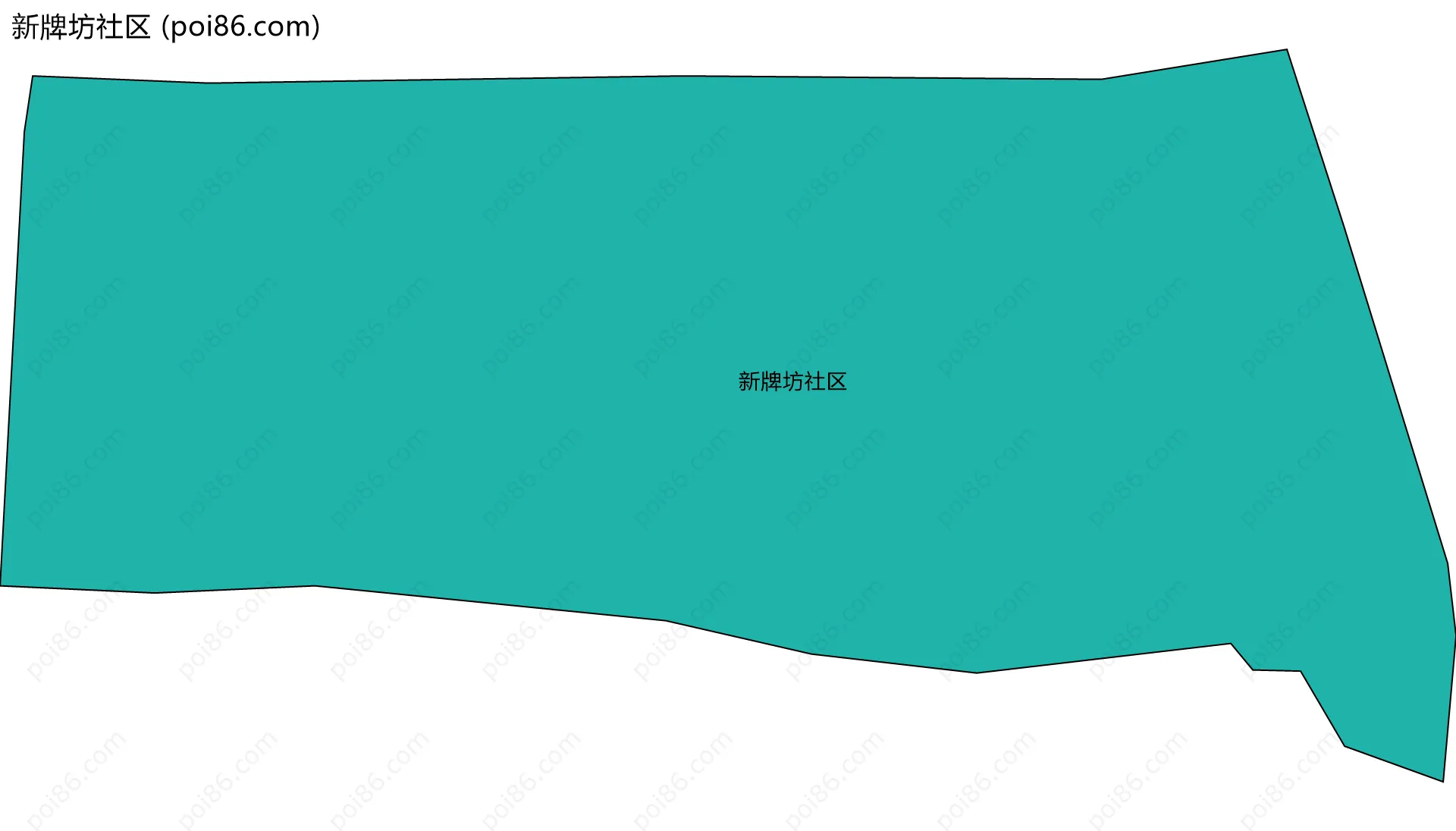 新牌坊社区边界地图