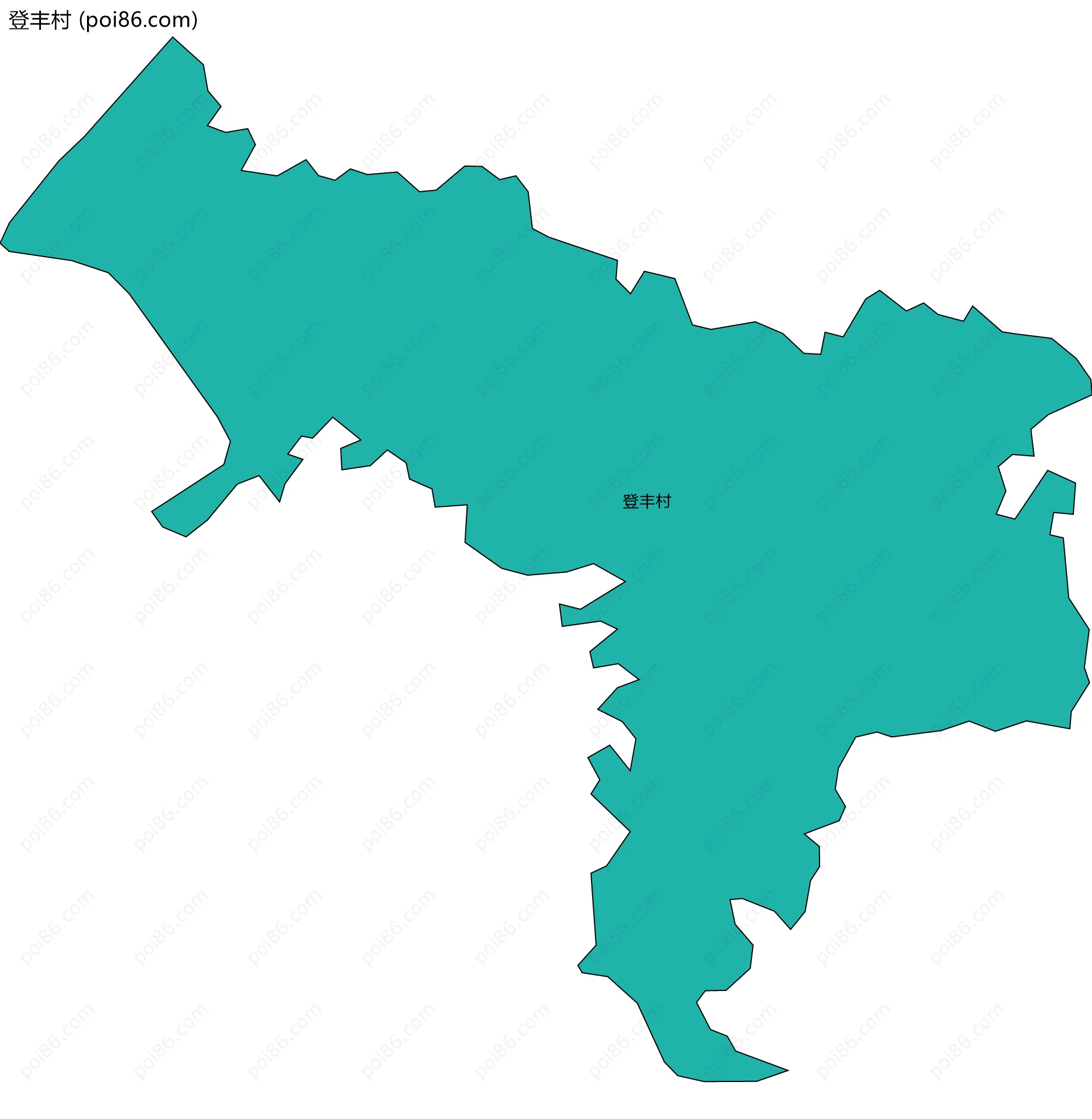 登丰村边界地图