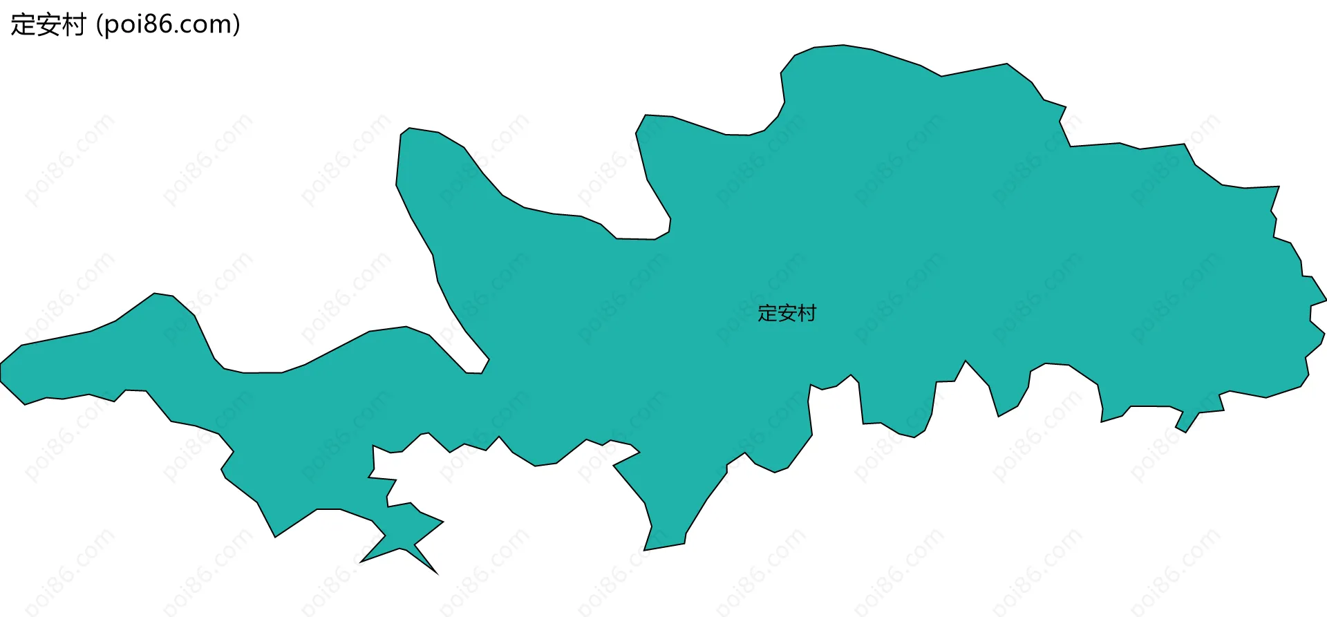 定安村边界地图