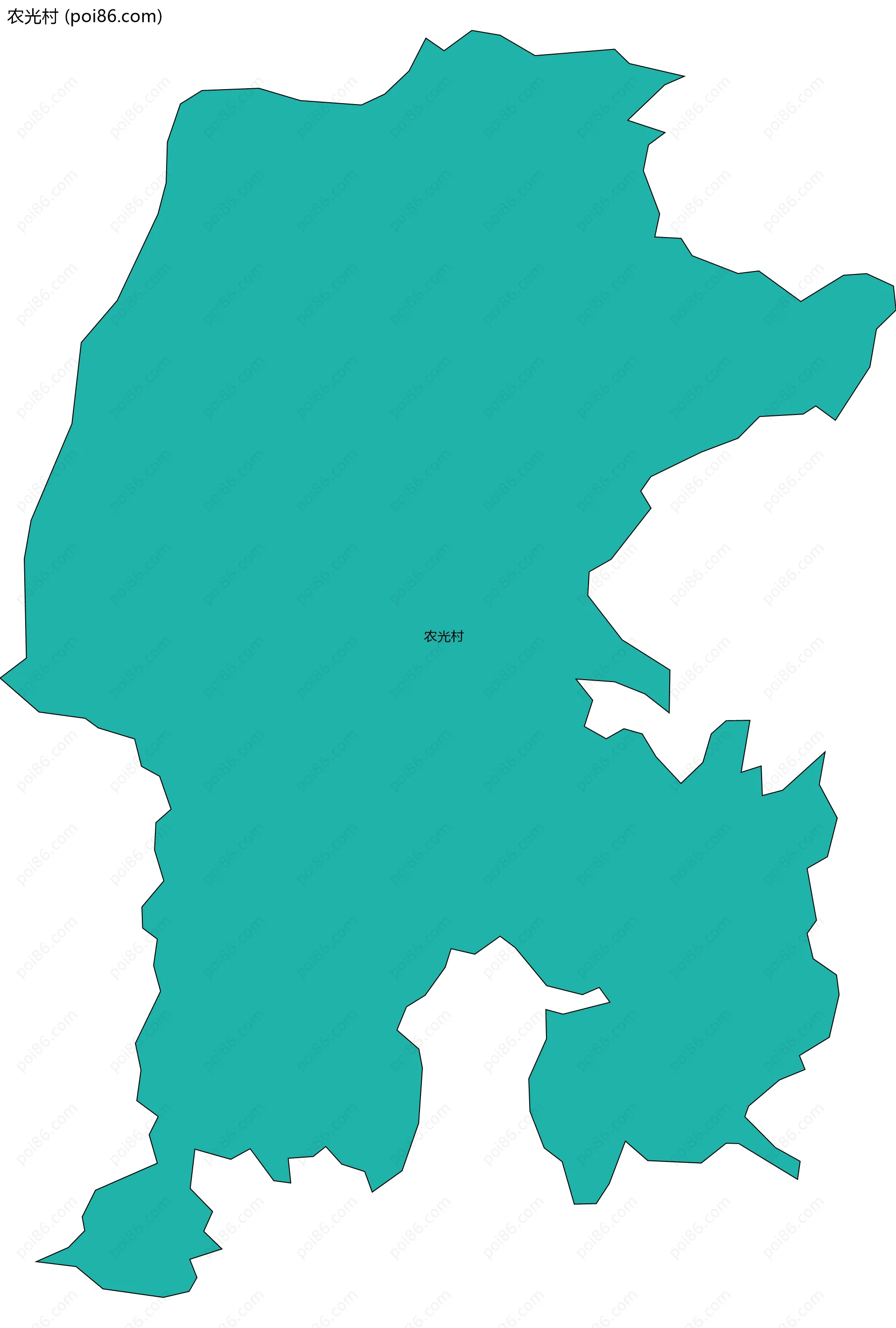 农光村边界地图