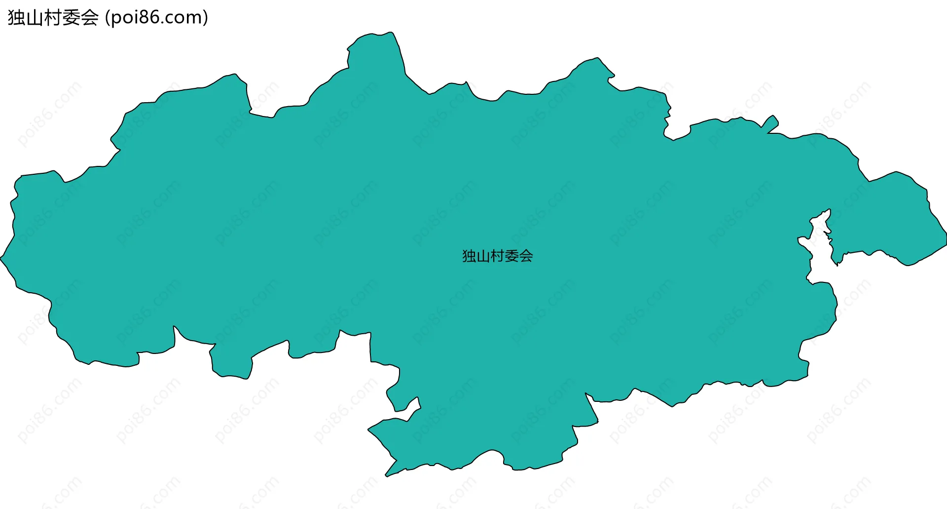 独山村委会边界地图