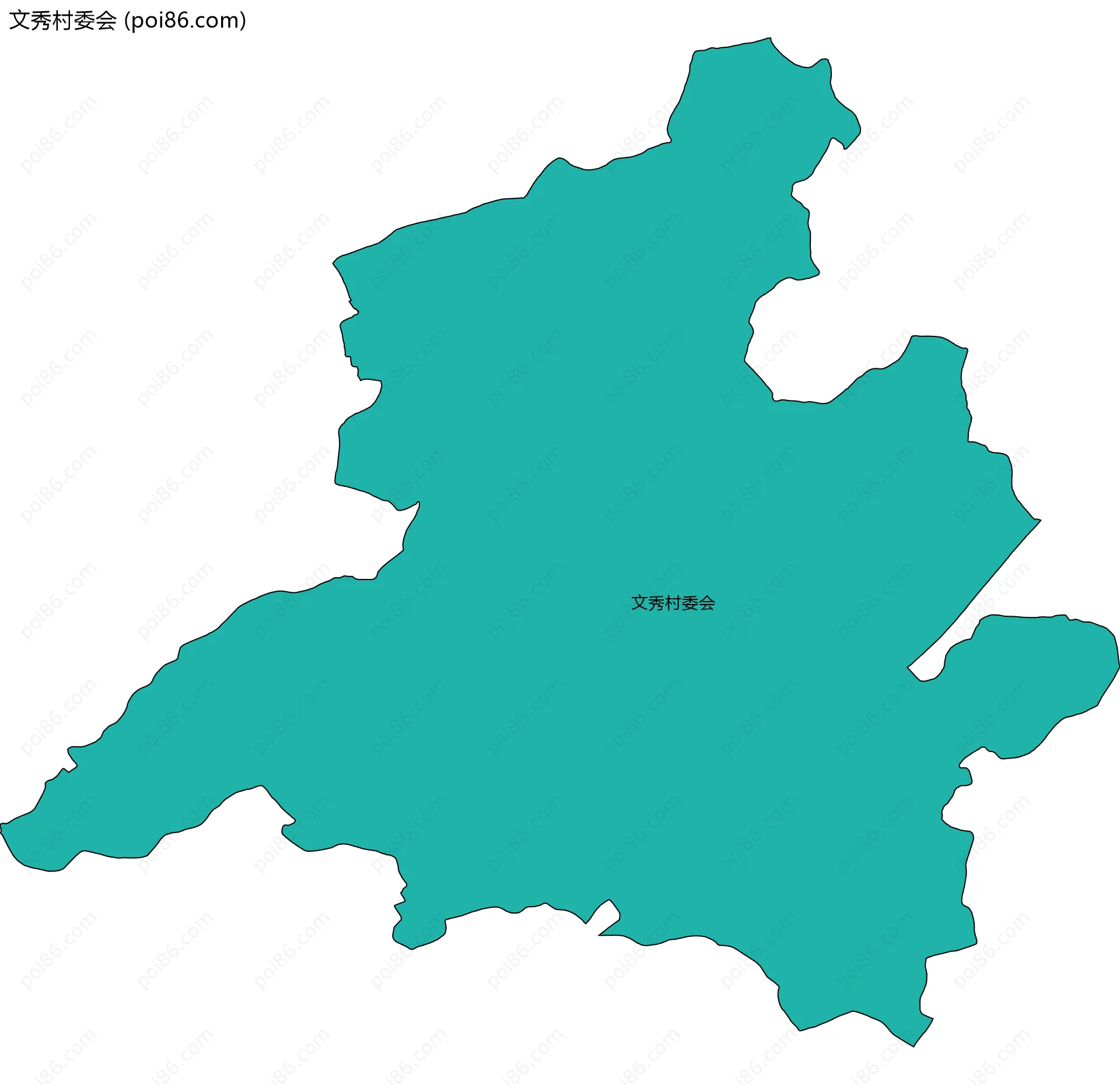 文秀村委会边界地图
