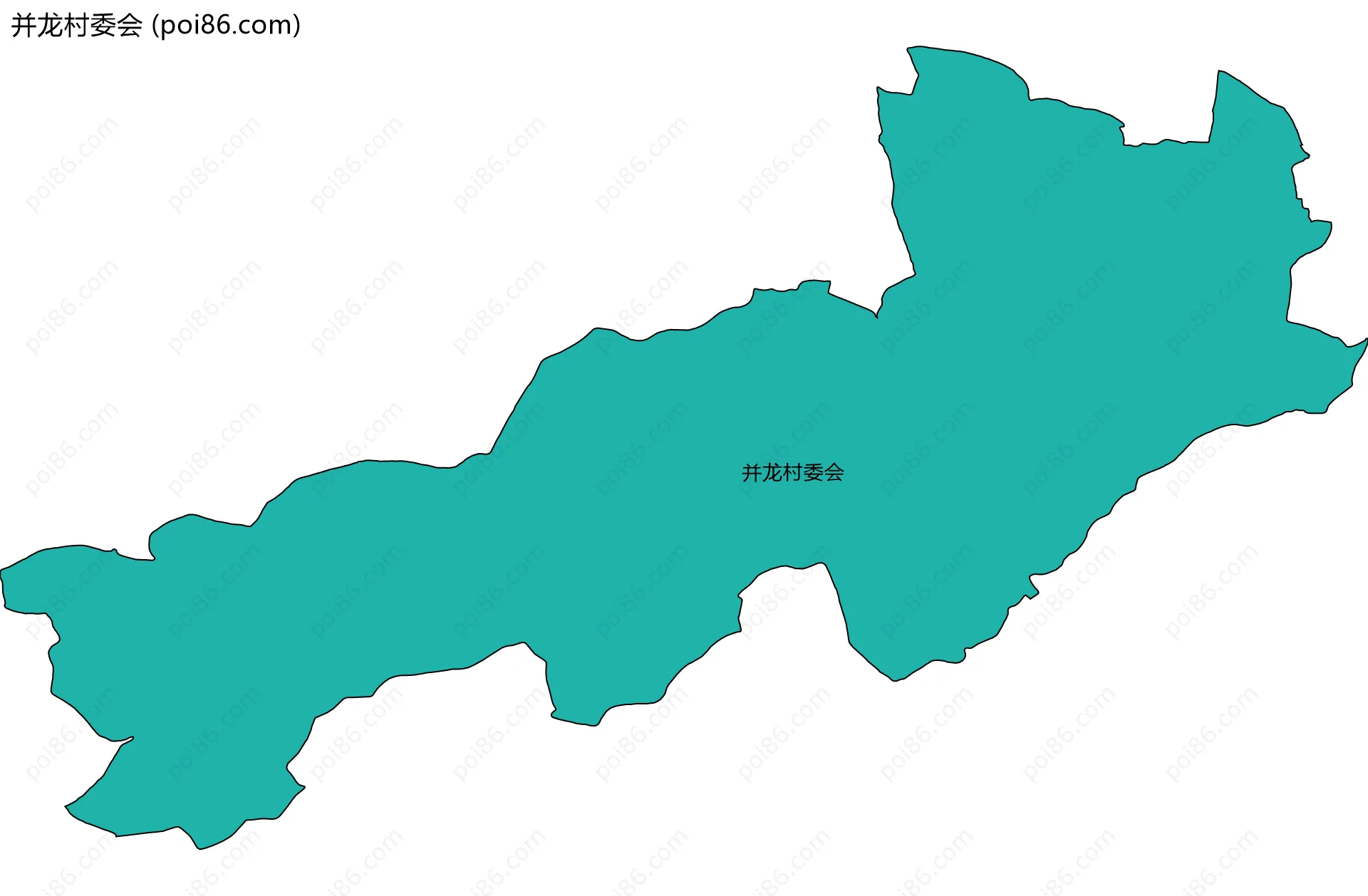 并龙村委会边界地图