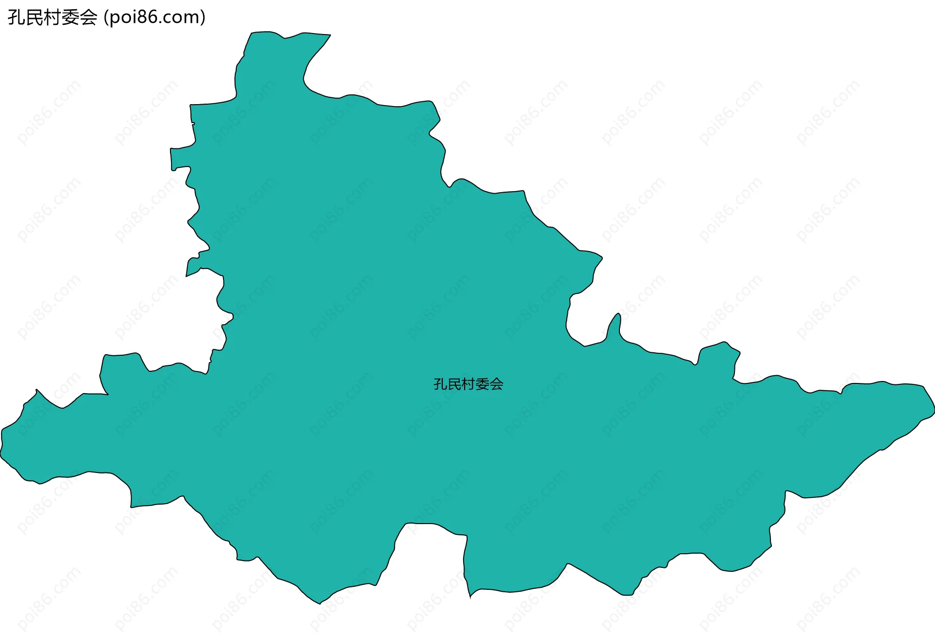 孔民村委会边界地图