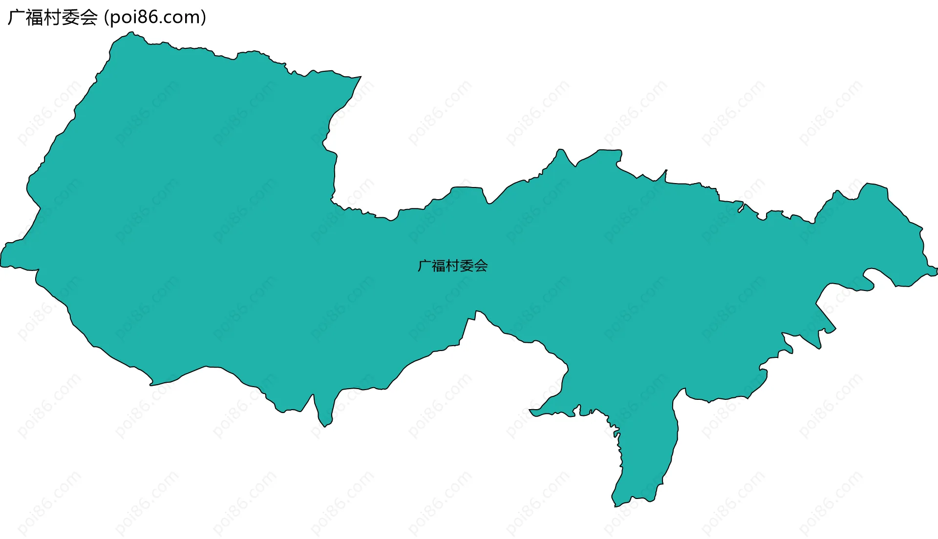 广福村委会边界地图