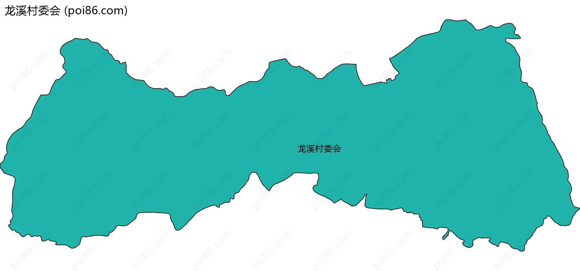 龙溪村委会边界地图