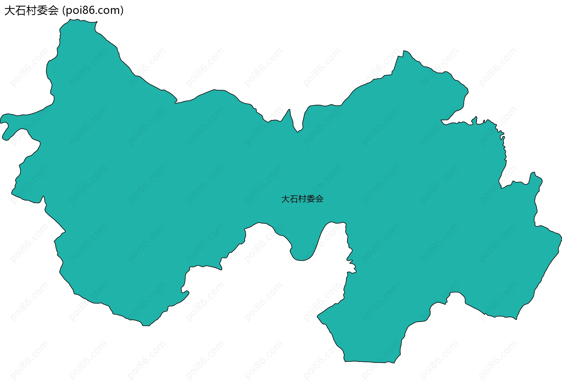 大石村委会边界地图