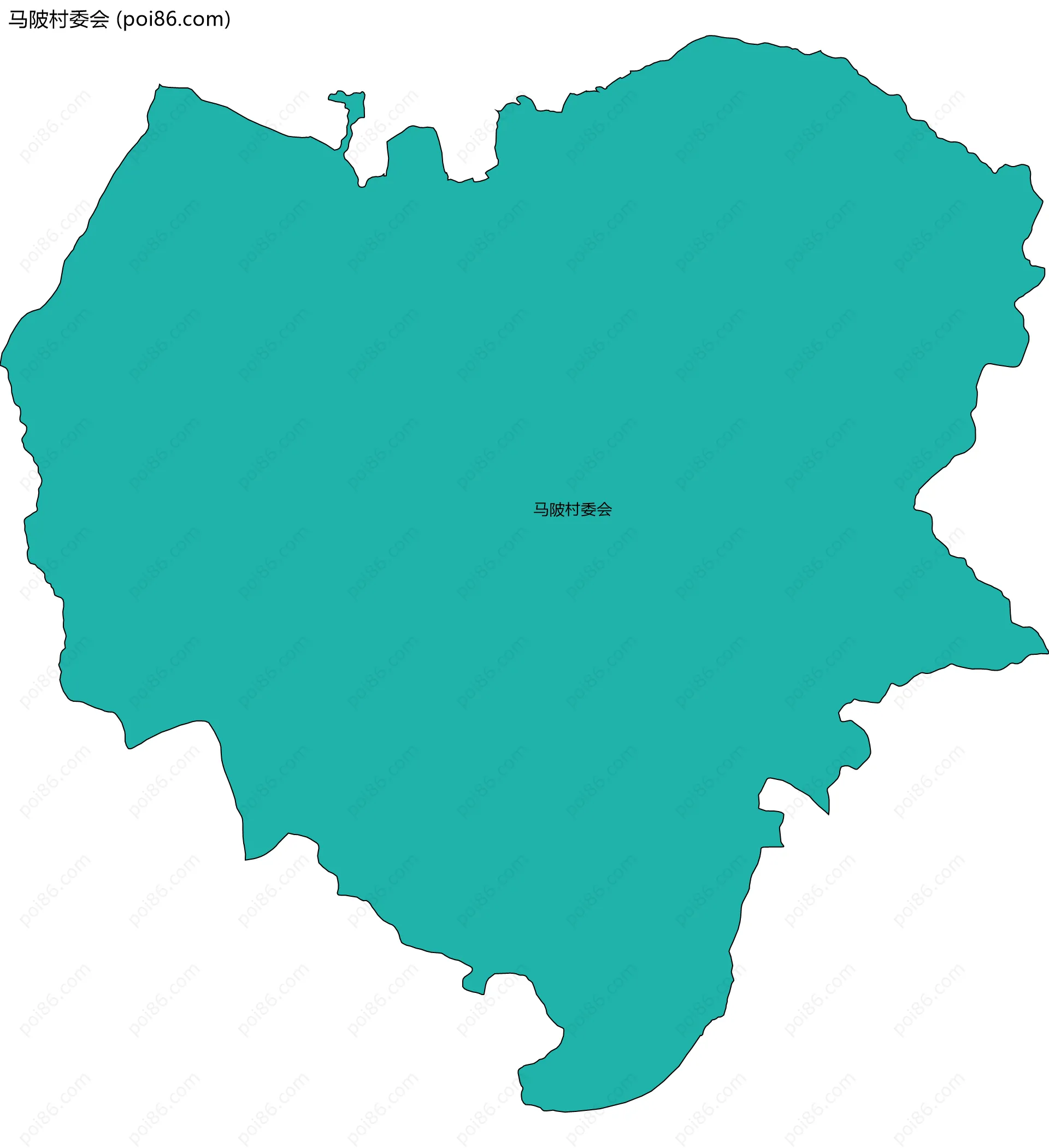 马陂村委会边界地图