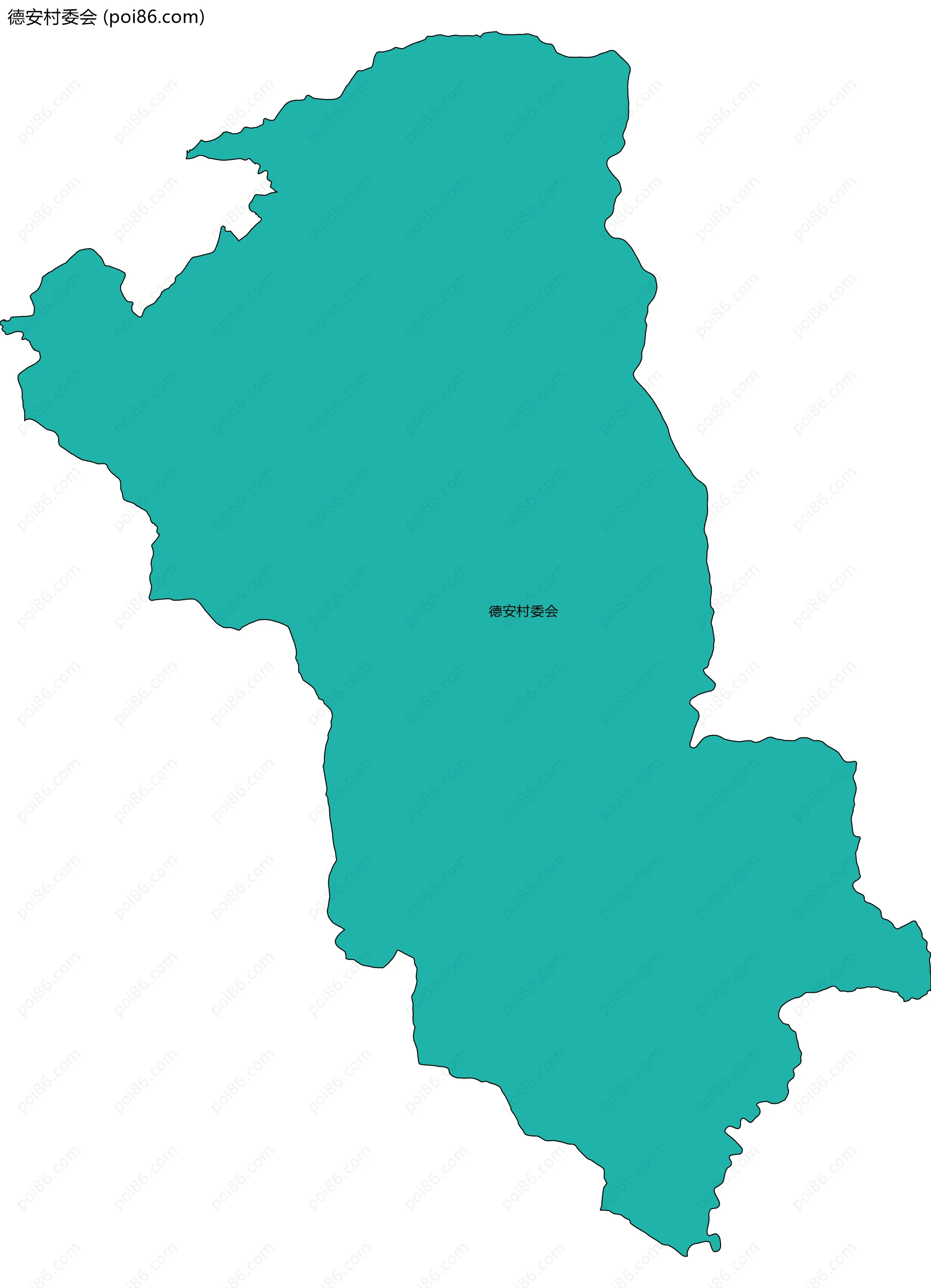 德安村委会边界地图