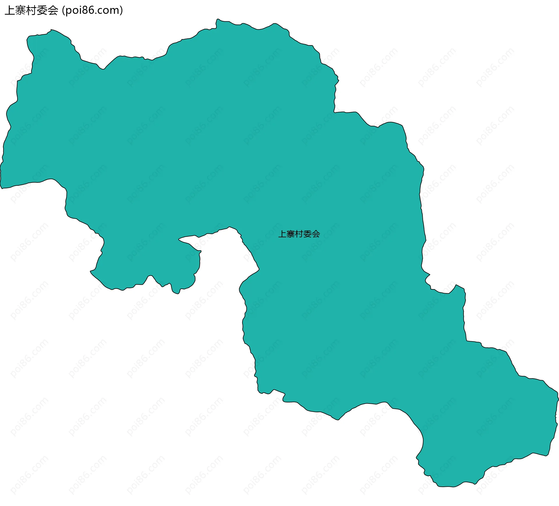 上寨村委会边界地图