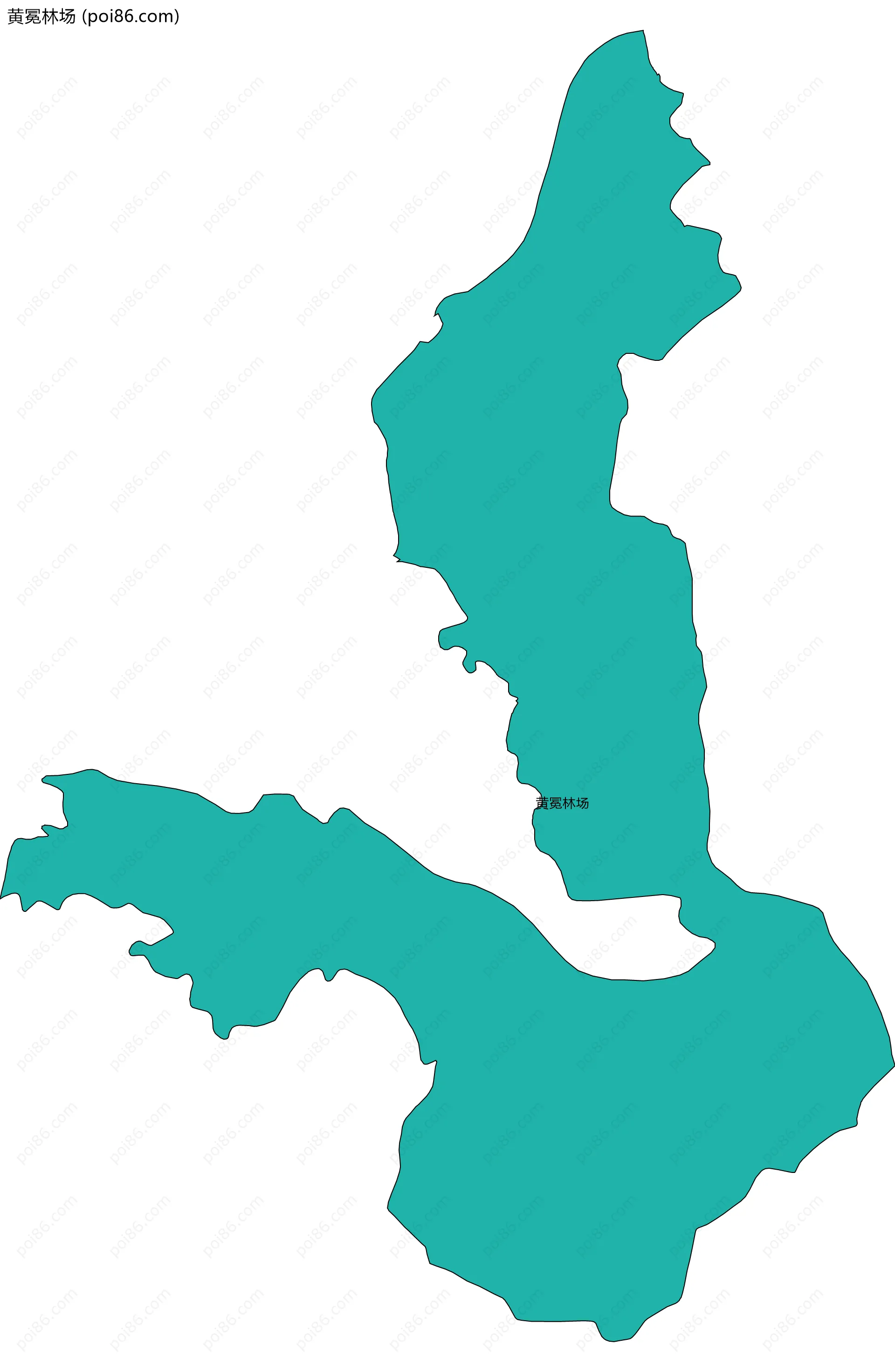 黄冕林场边界地图