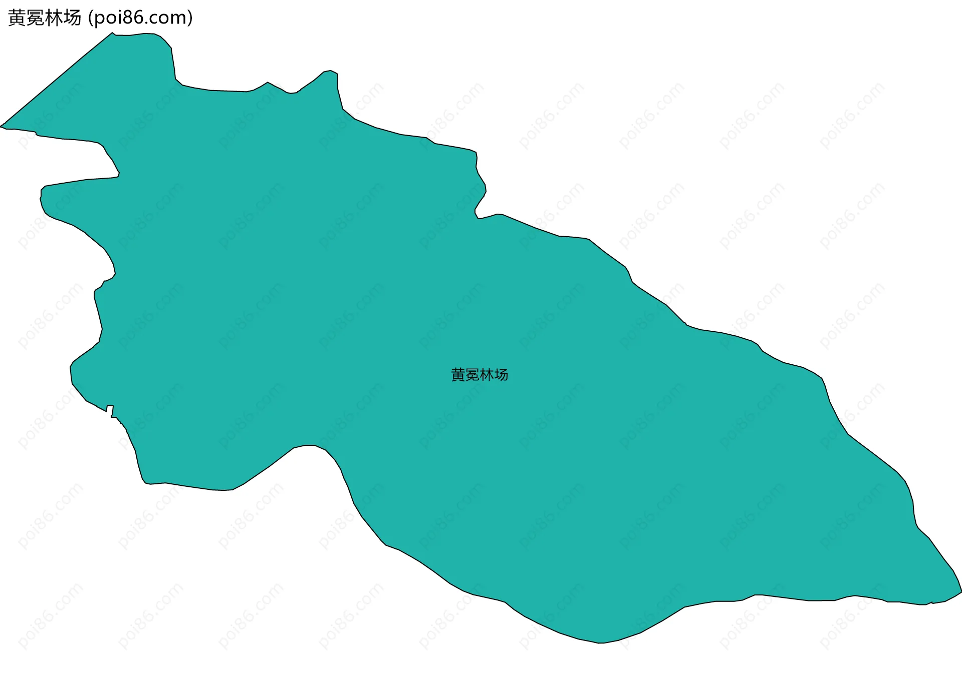 黄冕林场边界地图
