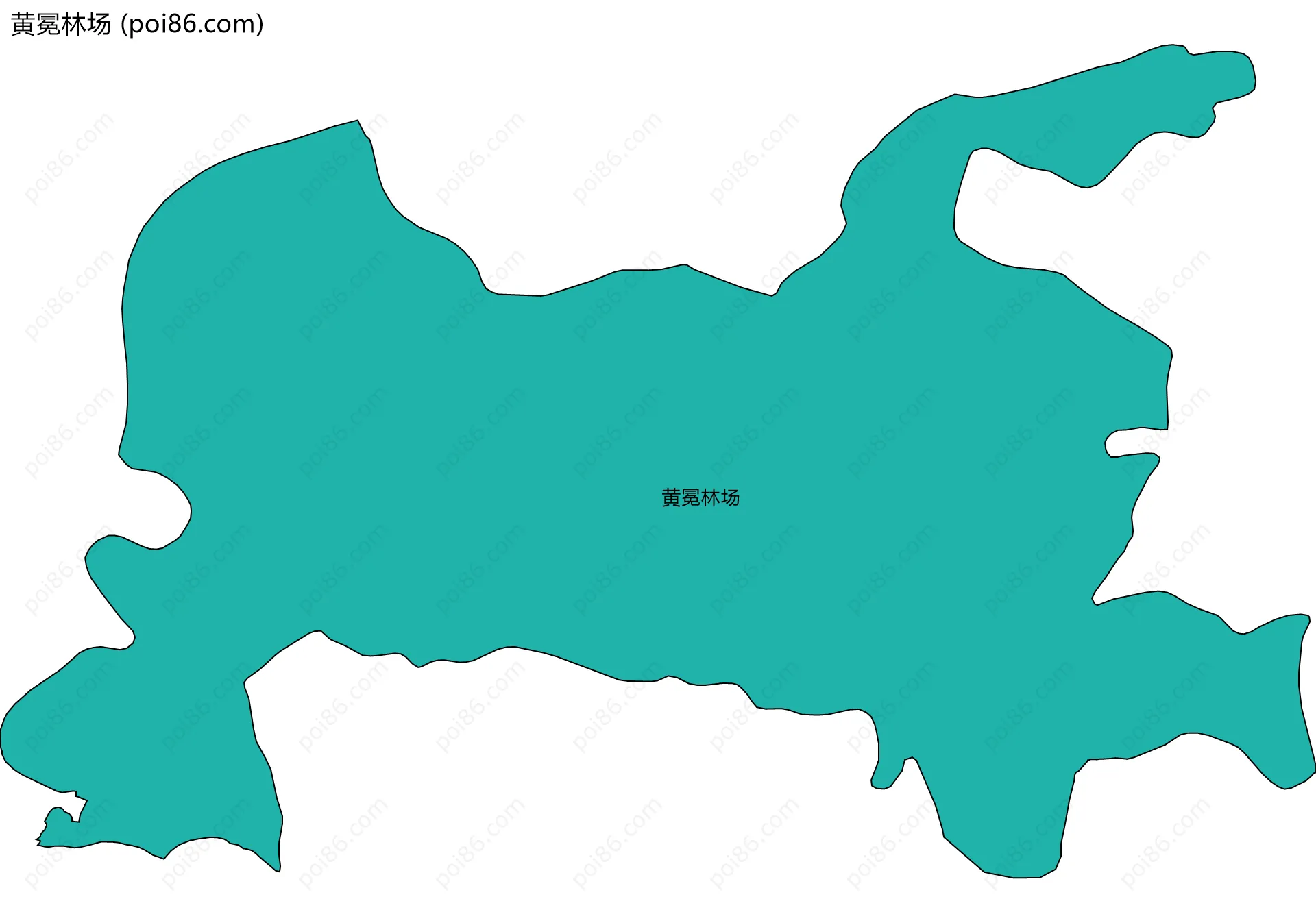 黄冕林场边界地图