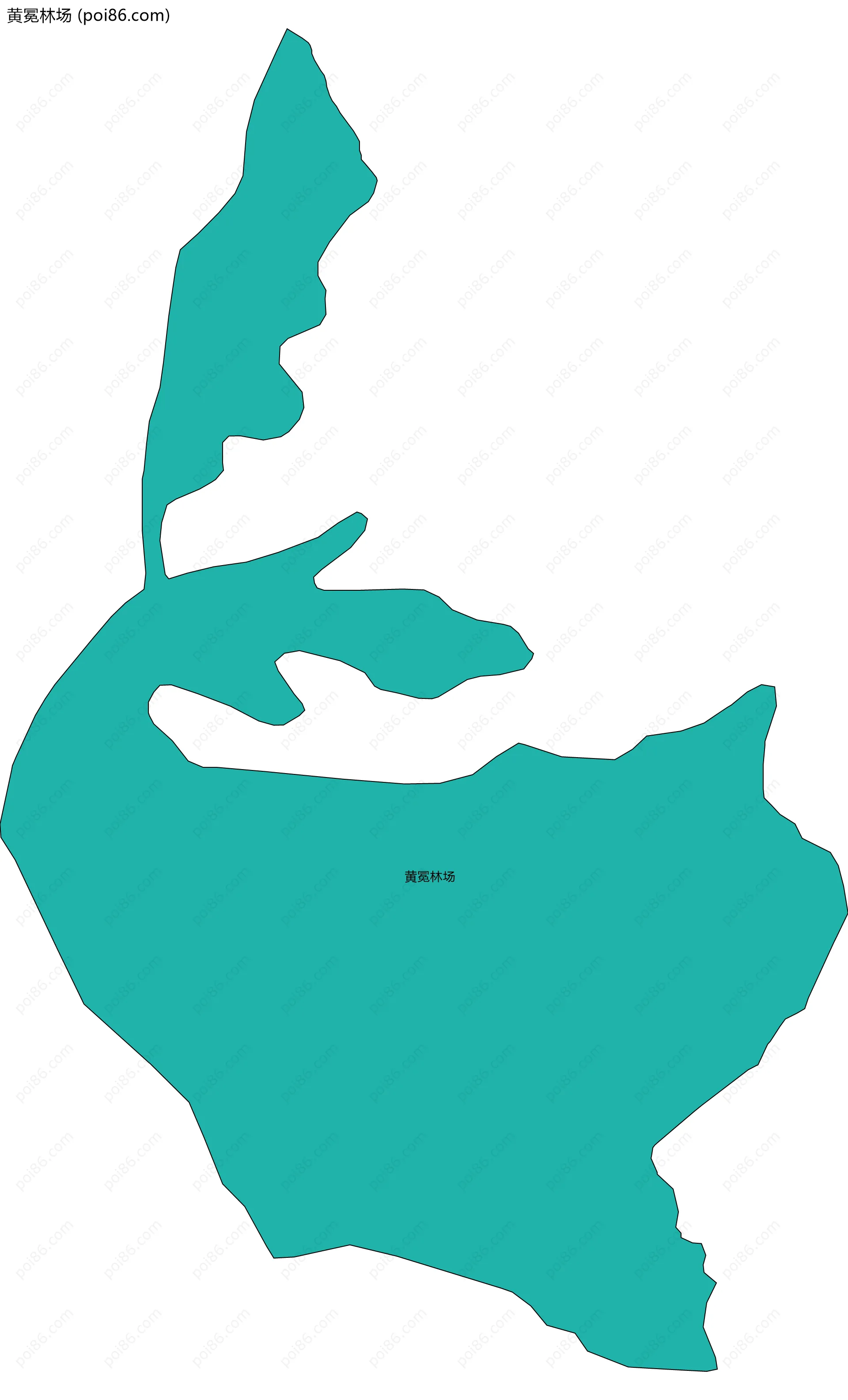 黄冕林场边界地图