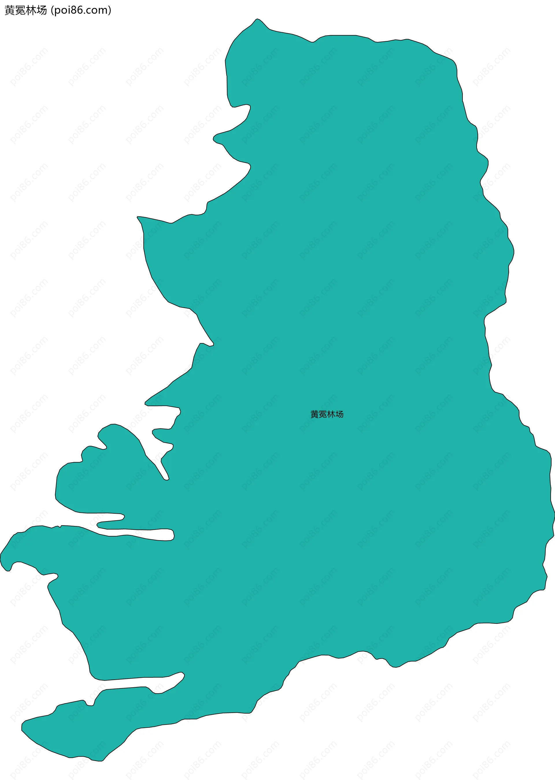 黄冕林场边界地图