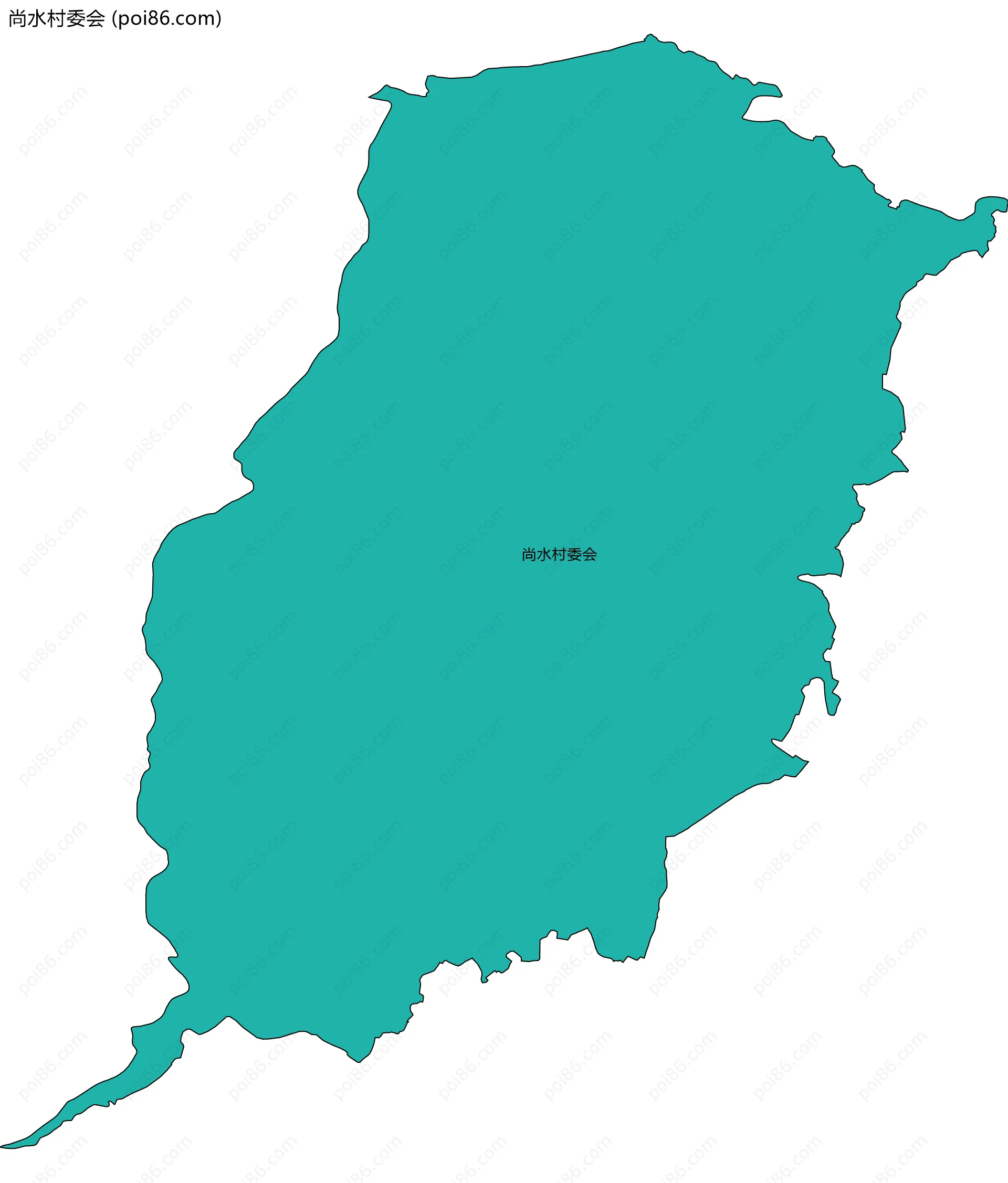 尚水村委会边界地图