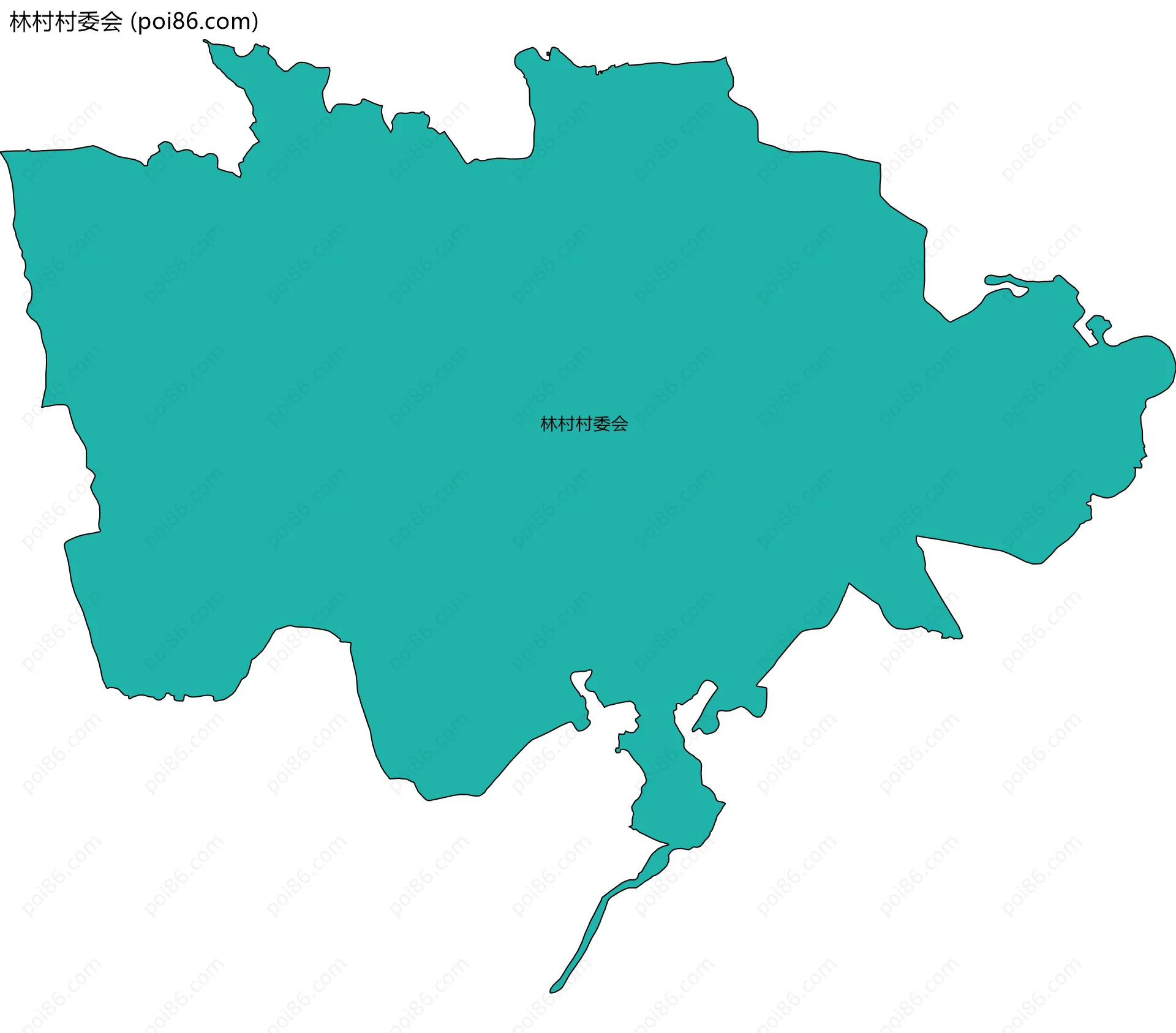 林村村委会边界地图