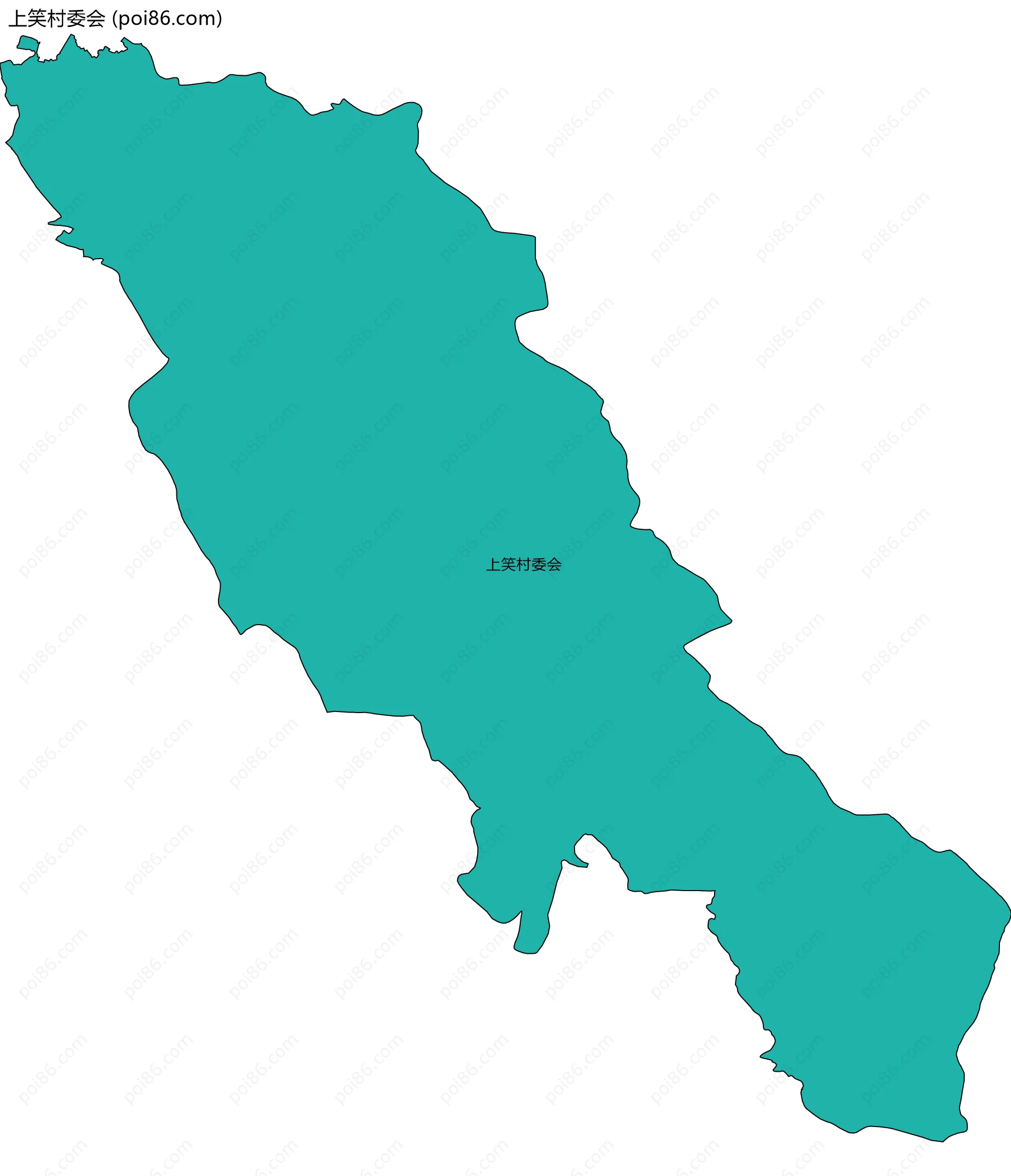 上笑村委会边界地图