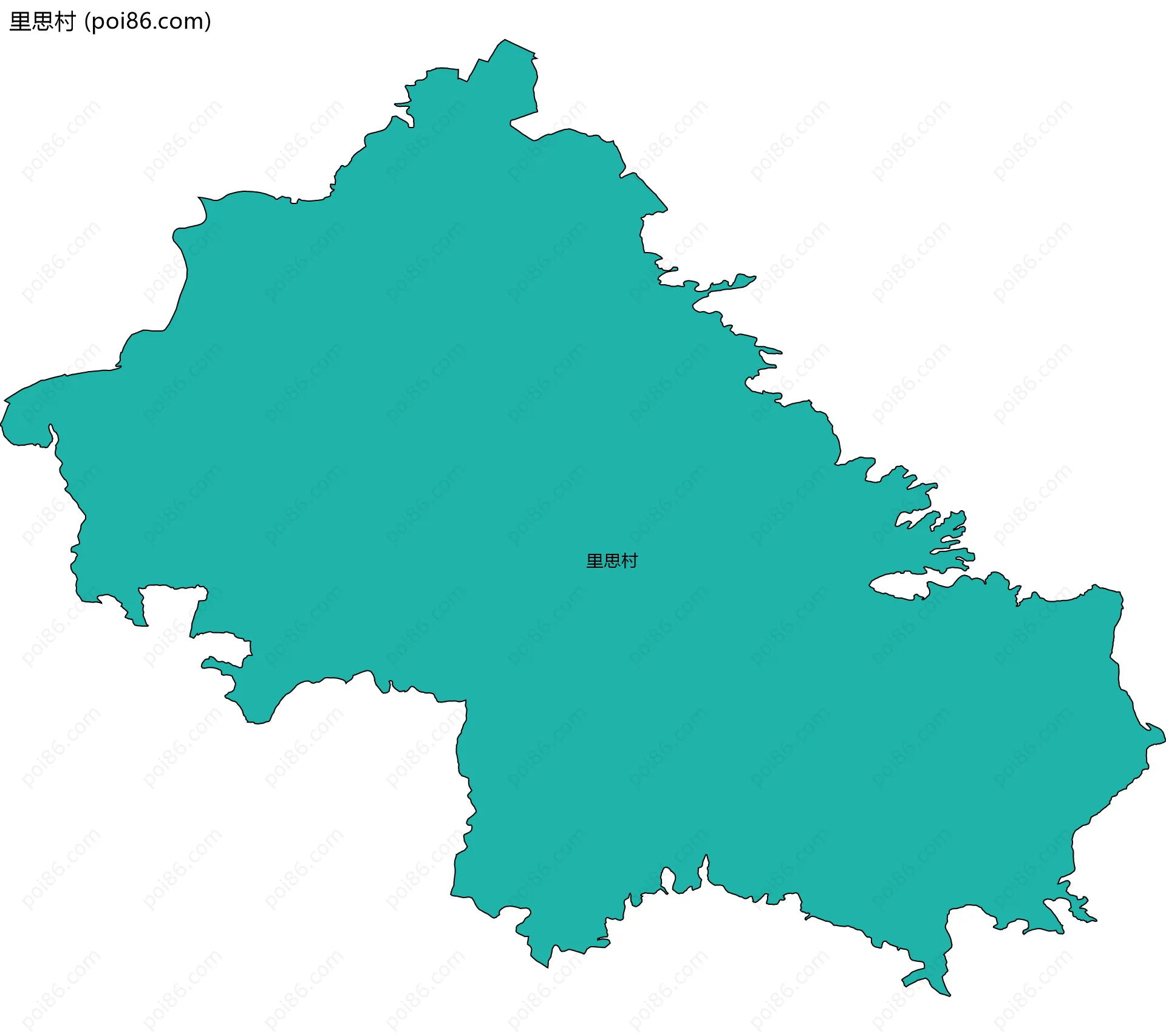 里思村边界地图