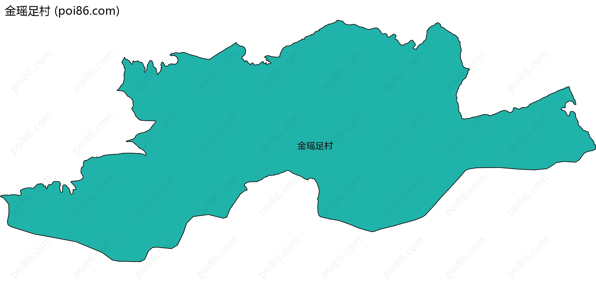 金瑶足村边界地图