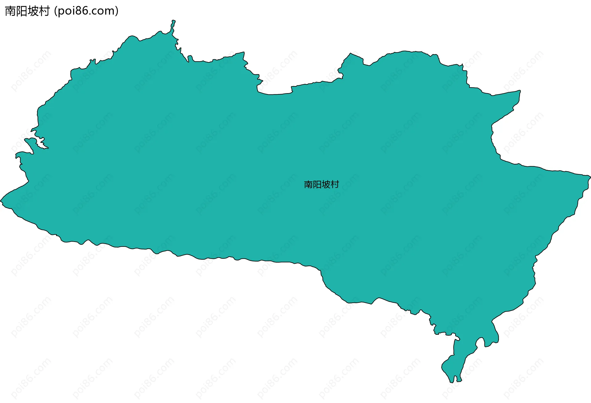 南阳坡村边界地图